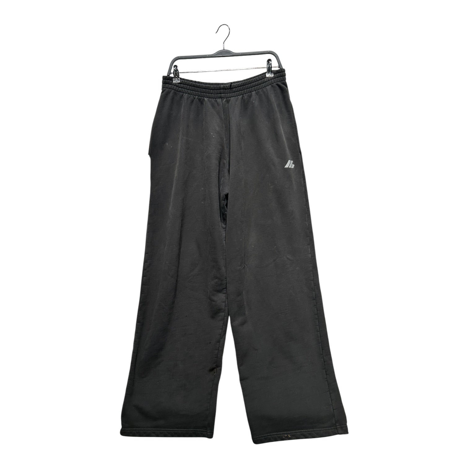 BALENCIAGA/Straight Pants/M/Cotton/GRY/REFLECTIVE LOGO view 1