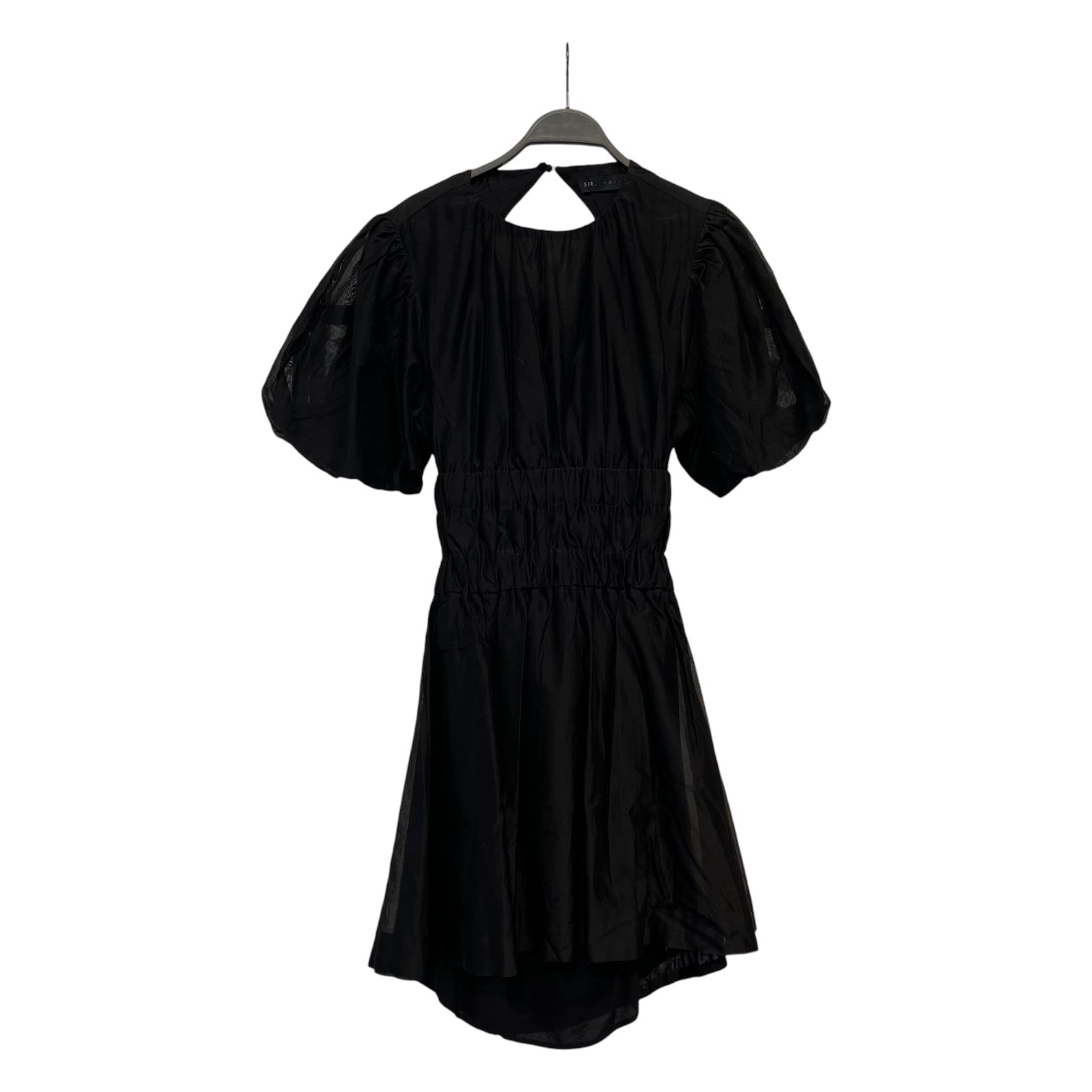 SIR./SS Dress/1/Cotton/BLK/SYNCHED WAISTBAND view 1