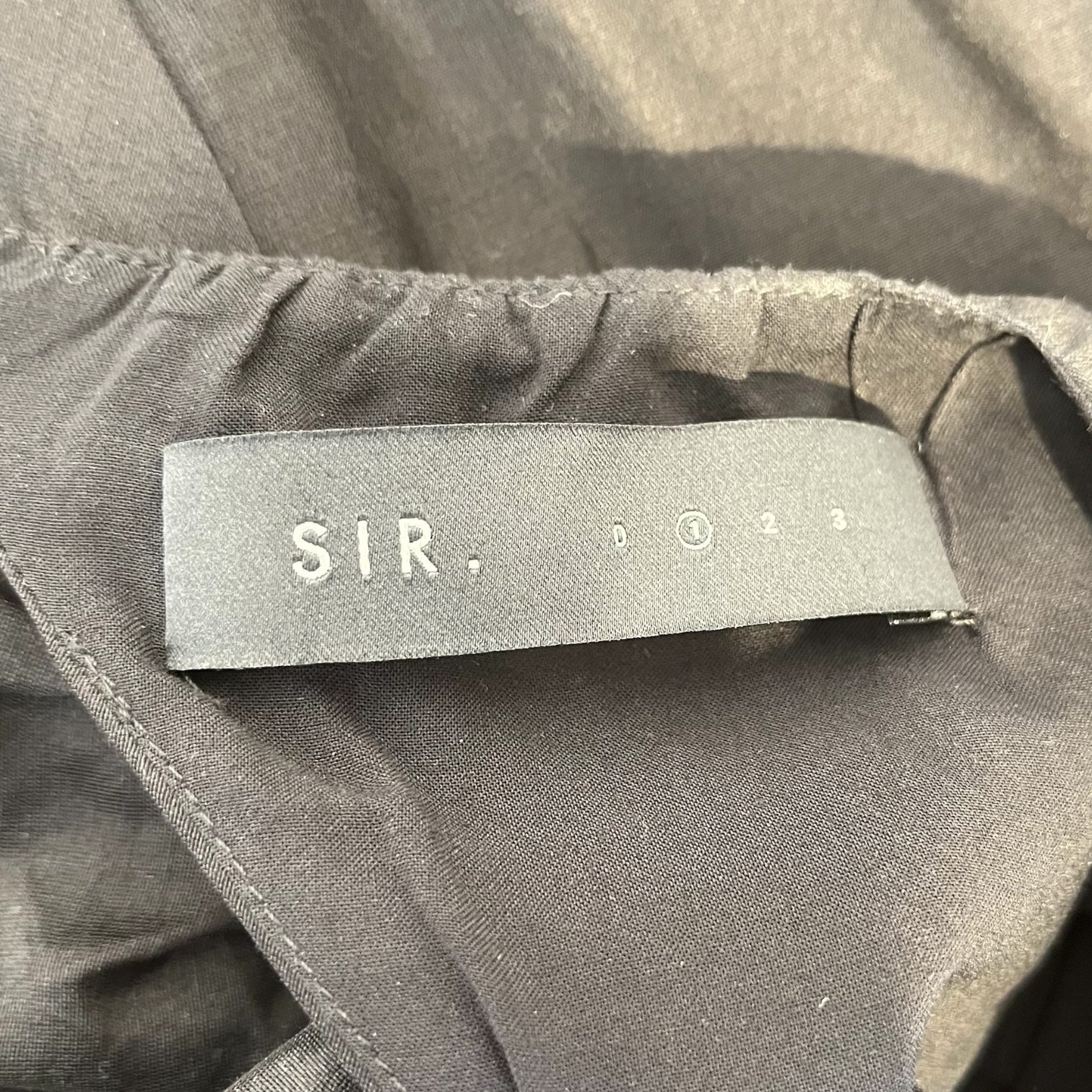 SIR./SS Dress/1/Cotton/BLK/SYNCHED WAISTBAND view 3