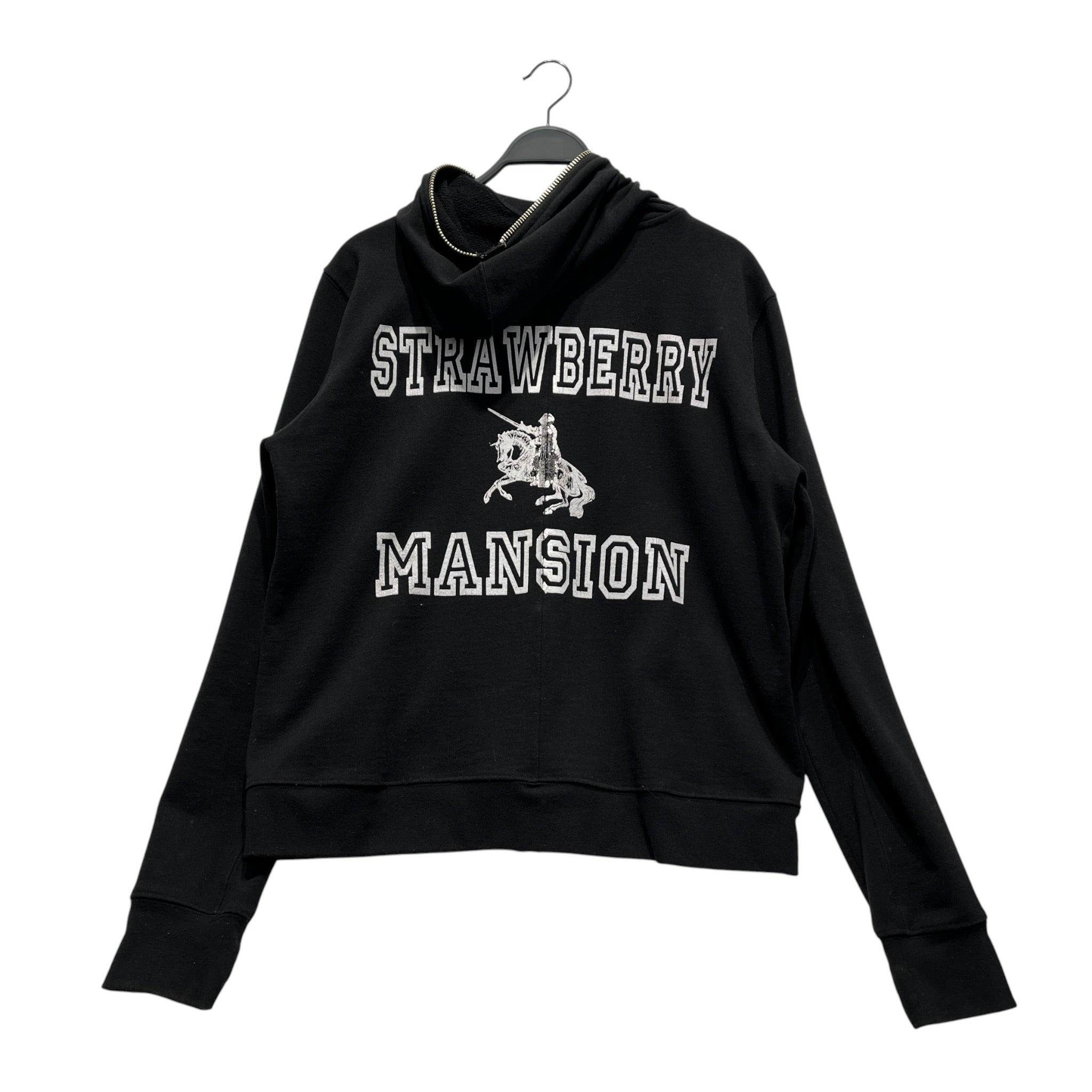 Strawberry Fields/Zip Up Hoodie/L/Cotton/BLK/UNWANTED DOUBLE ZIP view 2