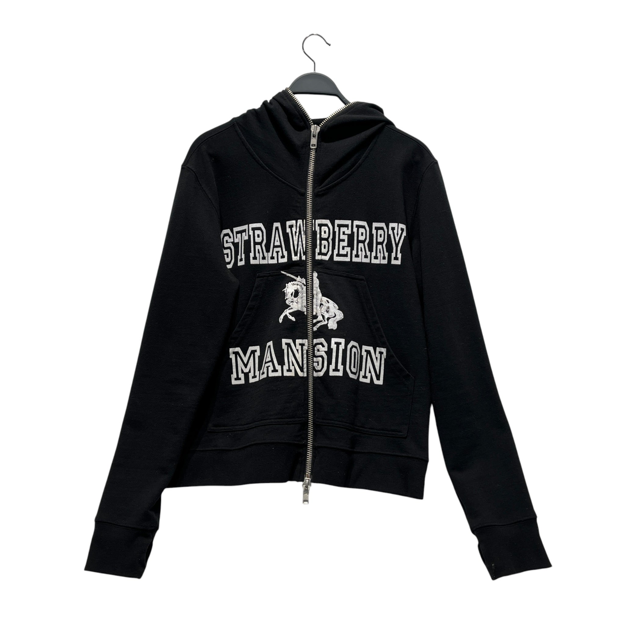 Strawberry Fields/Zip Up Hoodie/L/Cotton/BLK/UNWANTED DOUBLE ZIP view 1