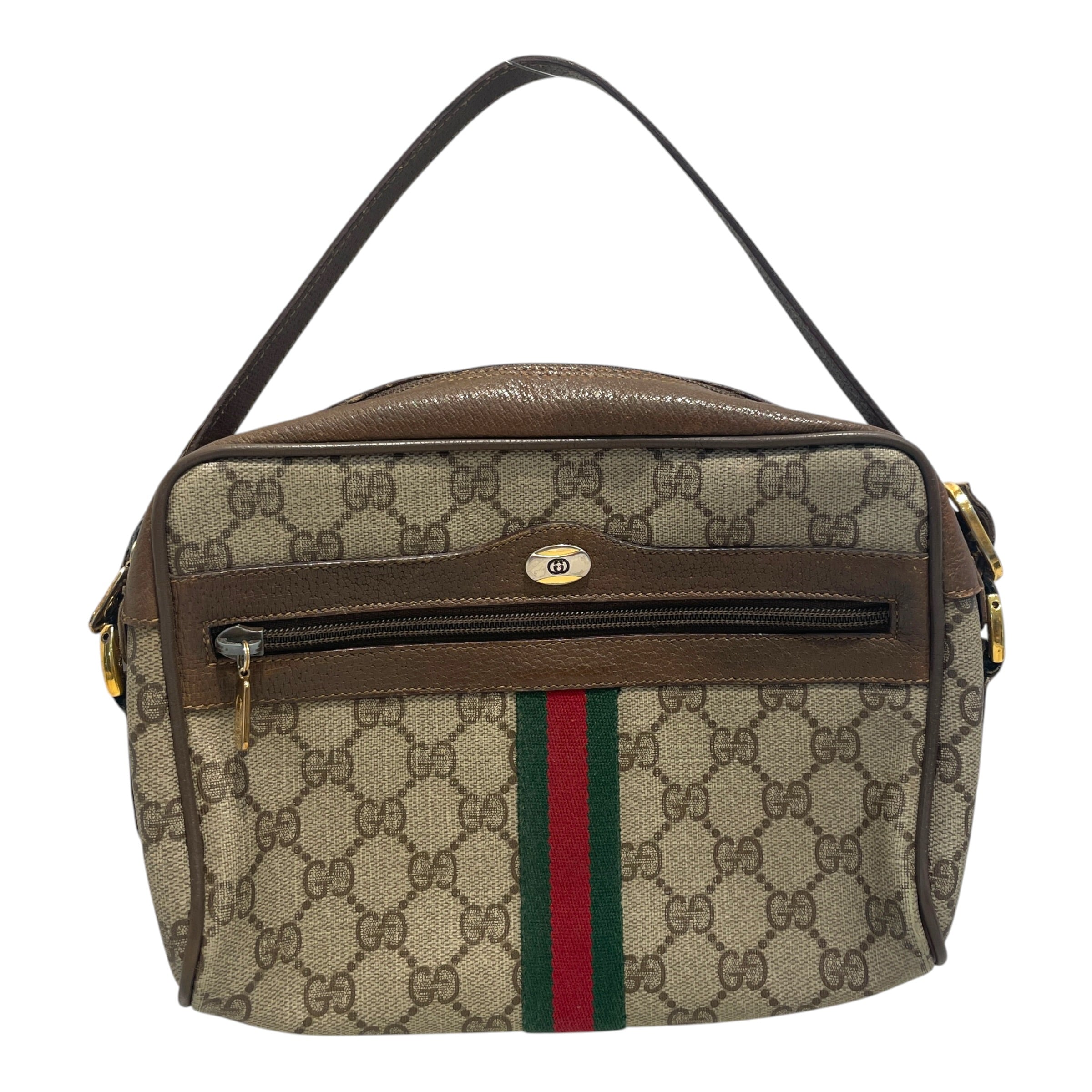 GUCCI/Clutch Bag/Monogram/Leather/BEG/Ophidia GG Canvas view 1