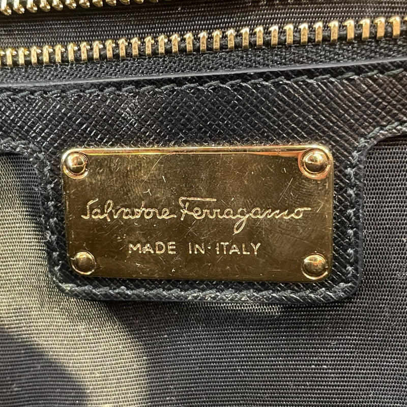 Salvatore Ferragamo/Clutch Bag/Leather/BLK/