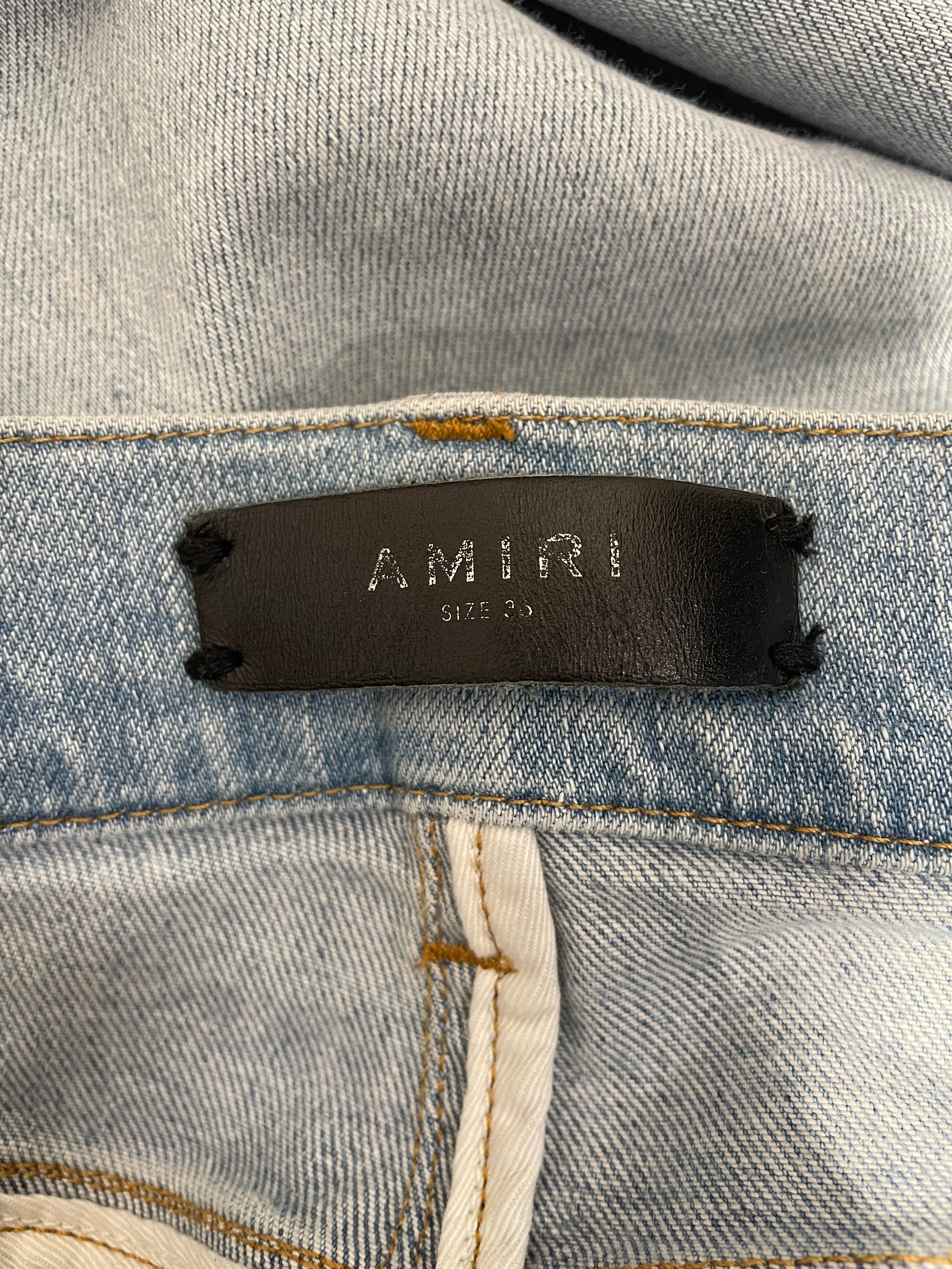 AMIRI/Skinny Pants/36/Denim/IDG/150712BANDANARIPKNEE view 3