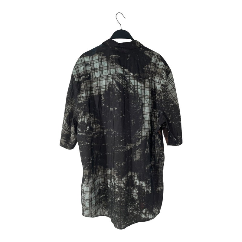 DIESEL/SS Shirt/50/Cotton/GRY/Plaid/TROMPE DIRTY PLAID SHIRT