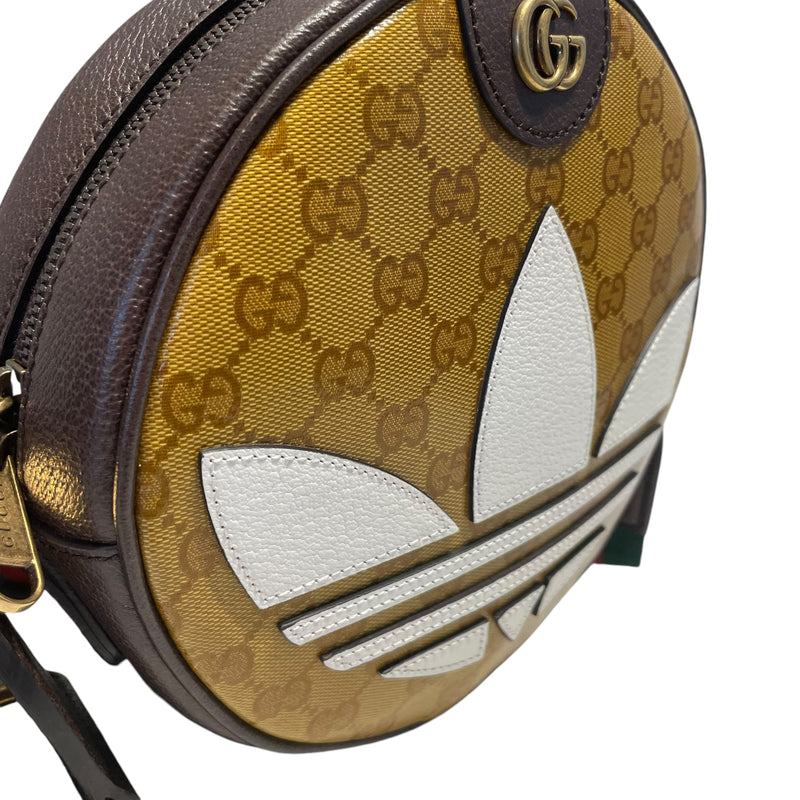 GUCCI/adidas/Cross Body Bag/Monogram/Leather/BRW/OPHIDIA PVC LEATHER