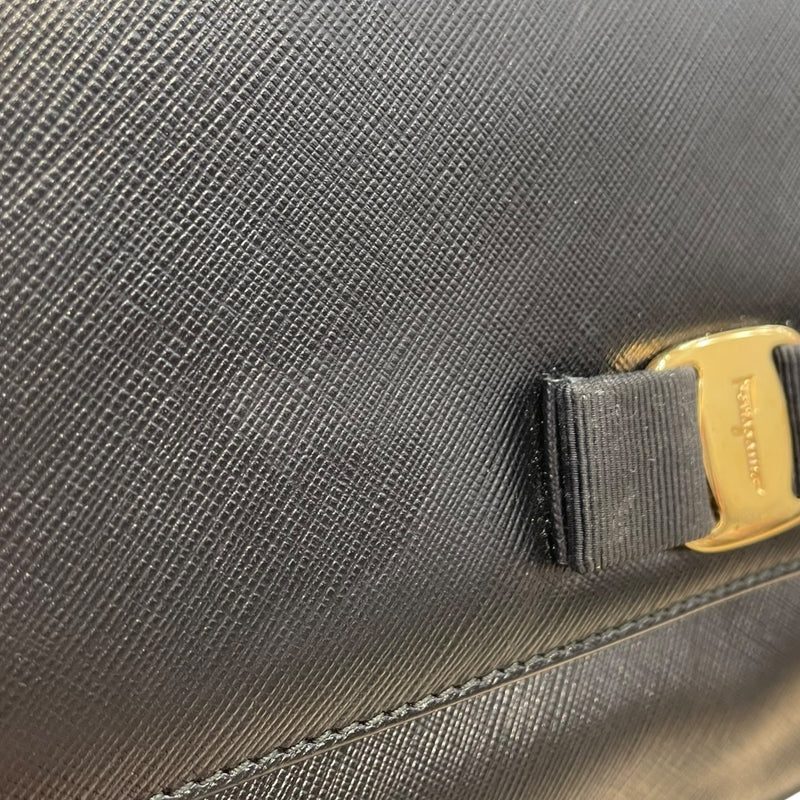 Salvatore Ferragamo/Clutch Bag/Leather/BLK/