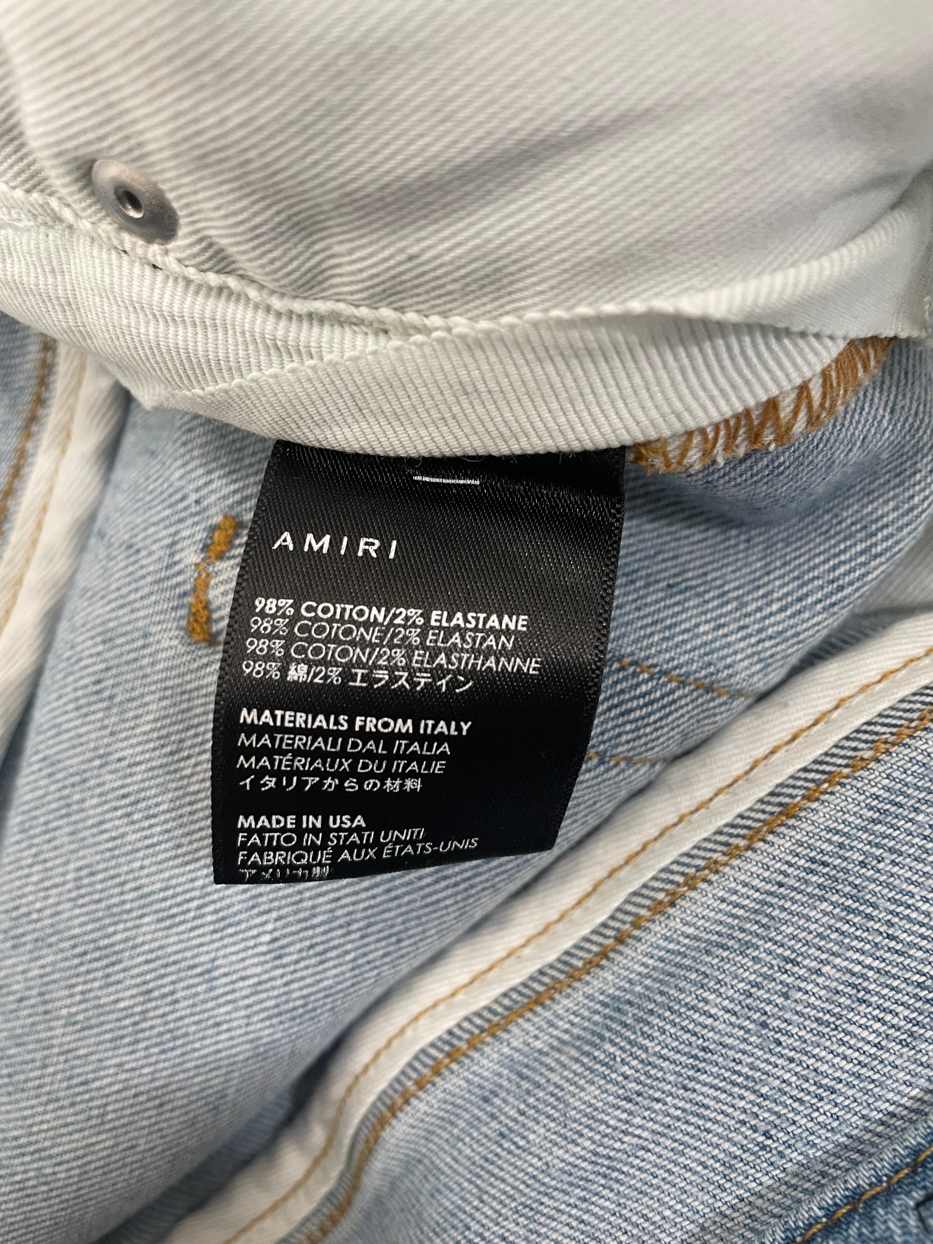 AMIRI/Skinny Pants/36/Denim/IDG/150712BANDANARIPKNEE view 4