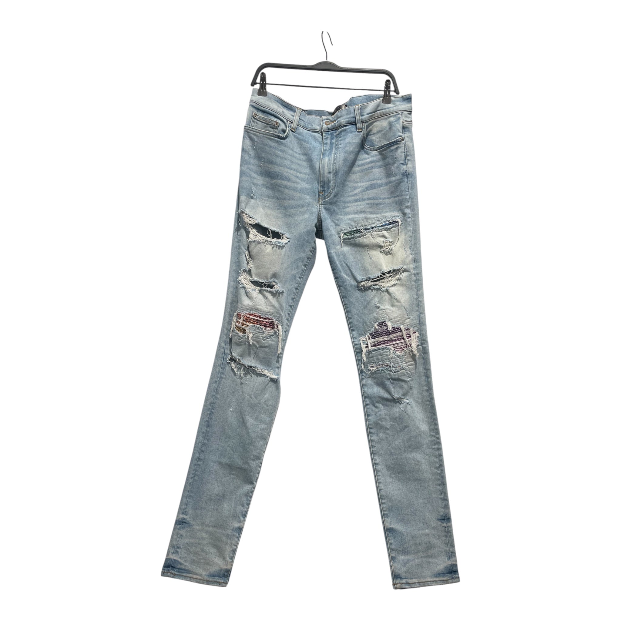 AMIRI/Skinny Pants/36/Denim/IDG/150712BANDANARIPKNEE view 1