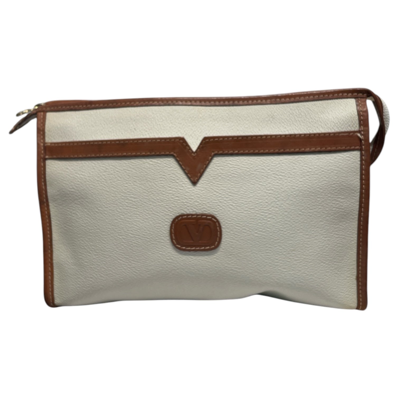 VALENTINO GARAVANI/Clutch Bag/Leather/WHT/ view 1