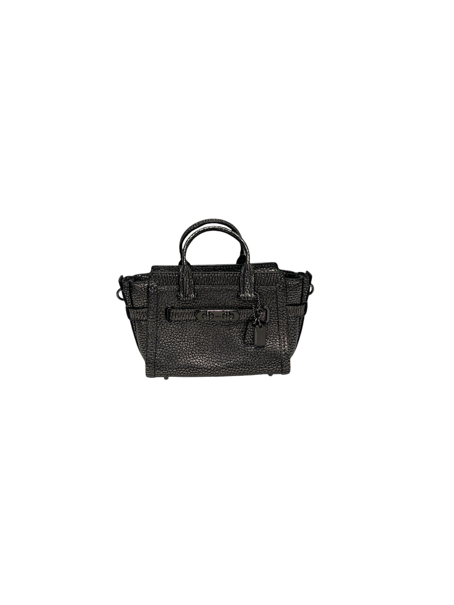 COACH/Cross Body Bag/Leather/SLV/Coach swagger 15 view 1