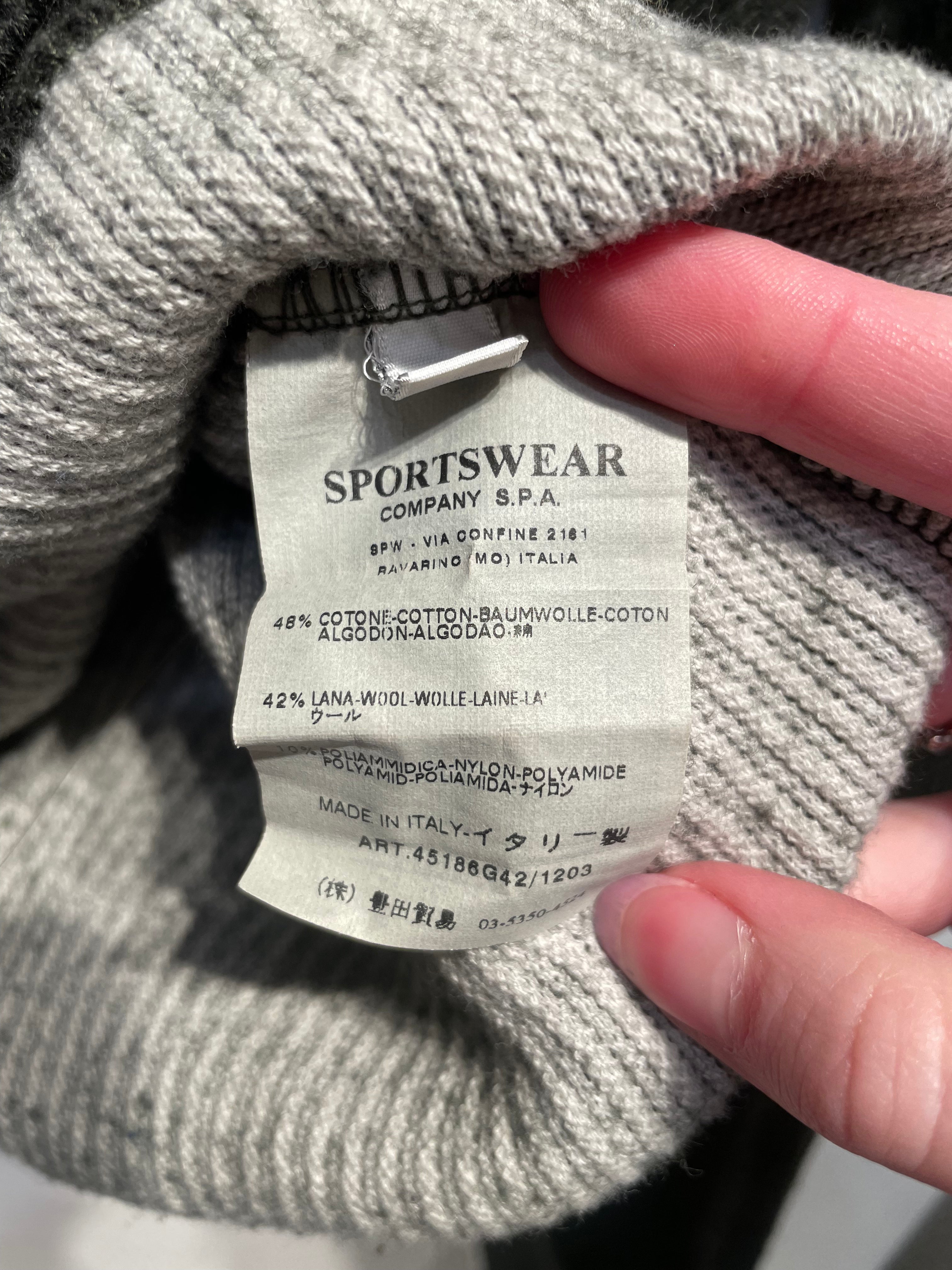 C.P.COMPANY/Sweater/L/Wool/GRN/zip up view 4