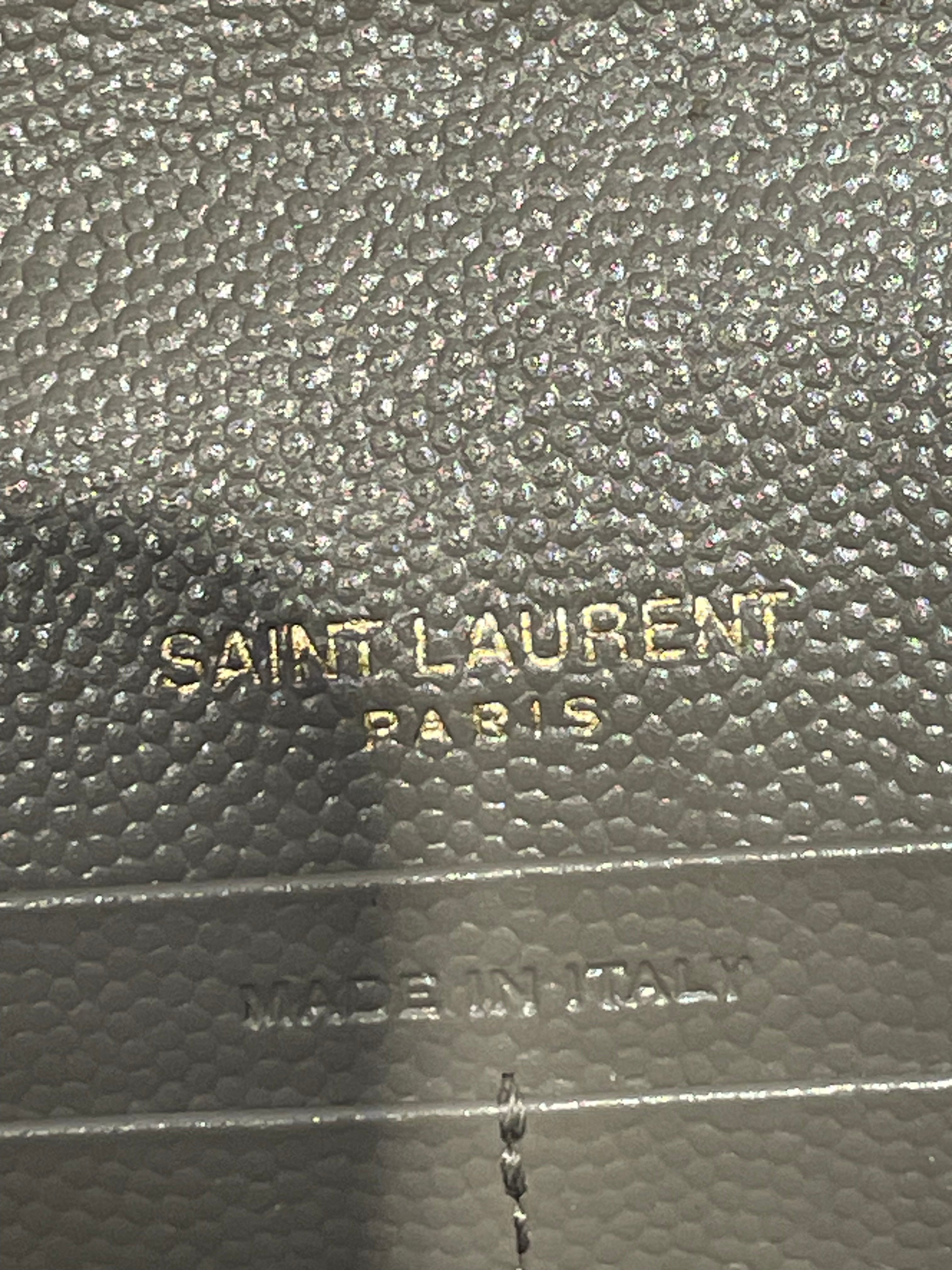 YVES SAINT LAURENT/Bag/Leather/SLV/Envelope flap bag view 7