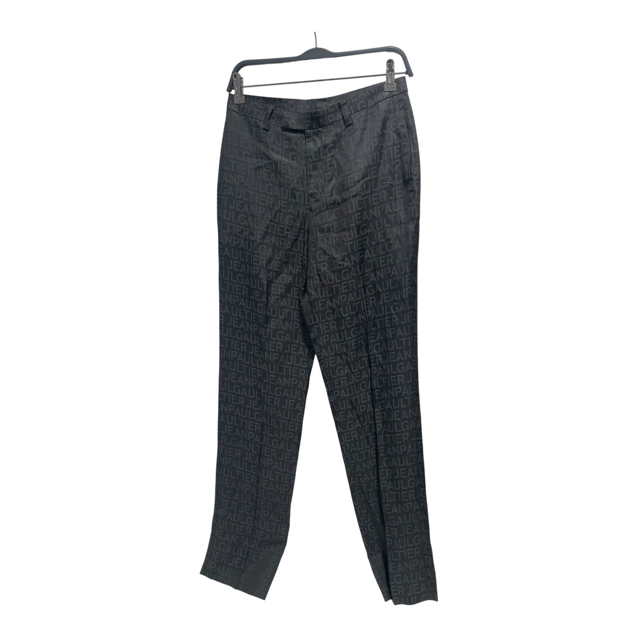 Jean Paul Gaultier/Pants/48/Cotton/BLK/Monogram/dress pants view 1