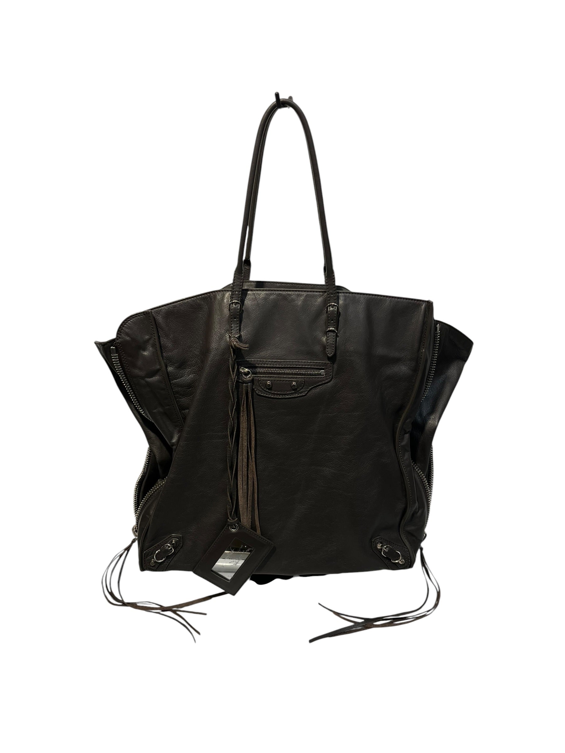 BALENCIAGA/Hand Bag/Lambskin/GRY/ view 2