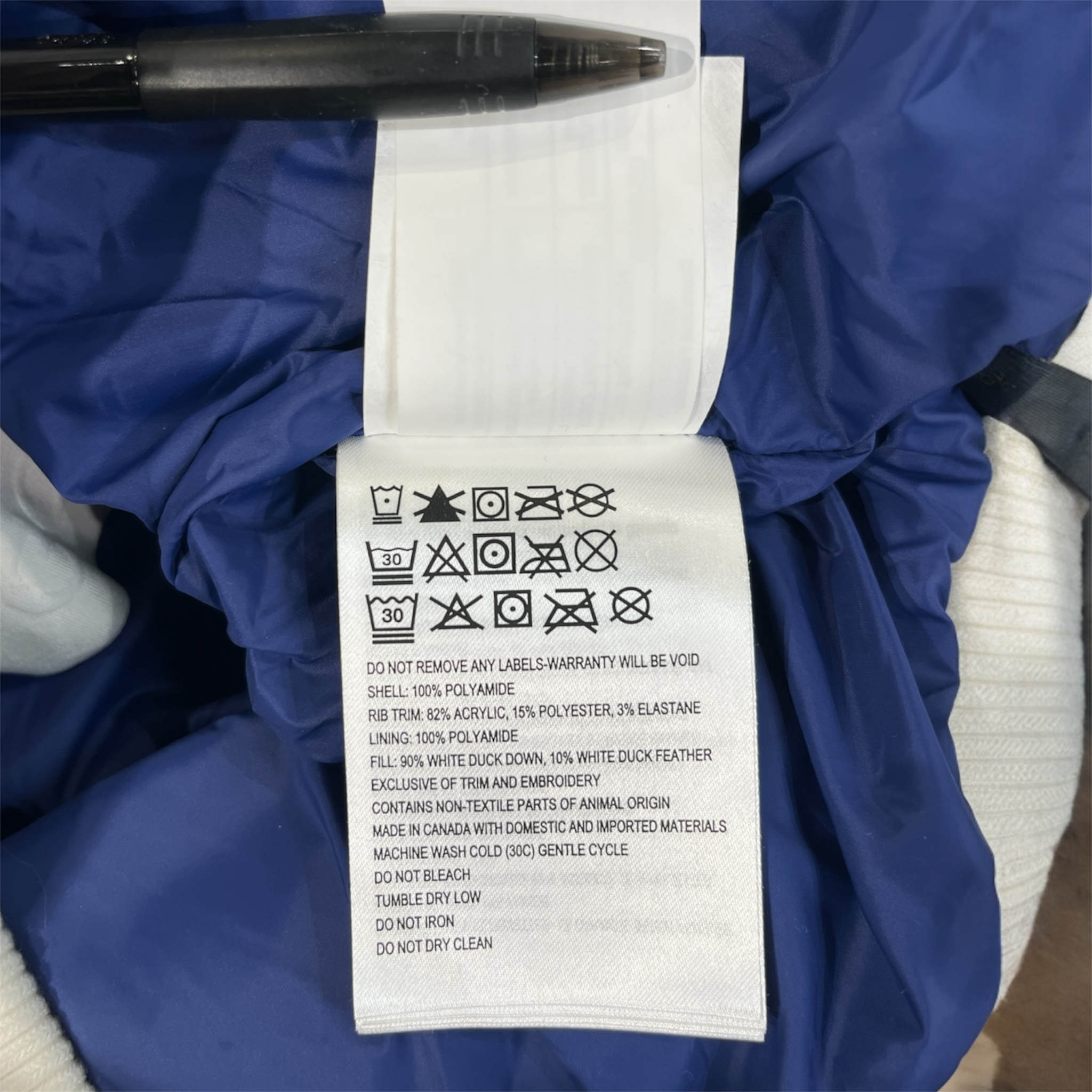 CANADA GOOSE/Puffer Jkt/XL/Nylon/WHT/7969UX1 view 4
