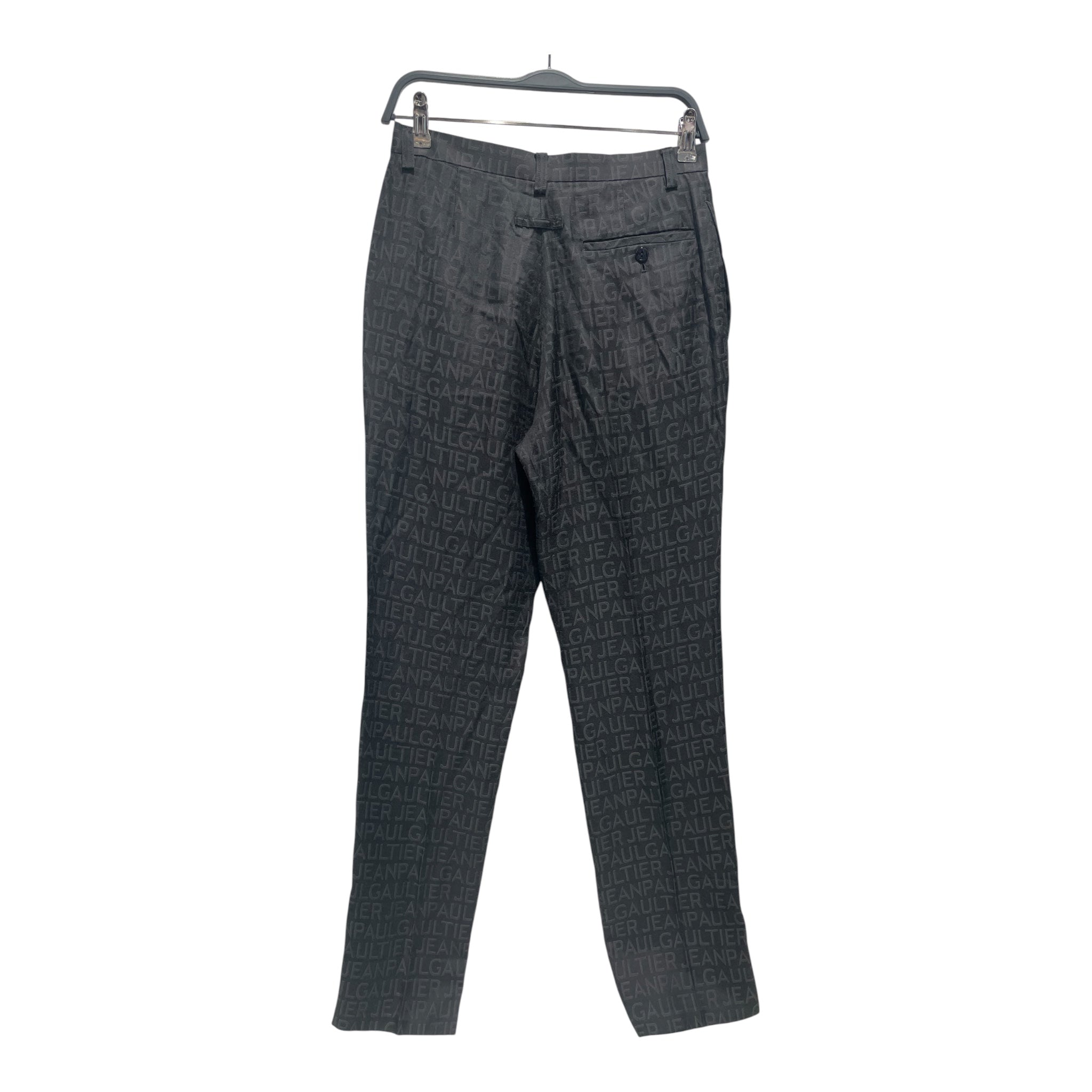 Jean Paul Gaultier/Pants/48/Cotton/BLK/Monogram/dress pants view 2