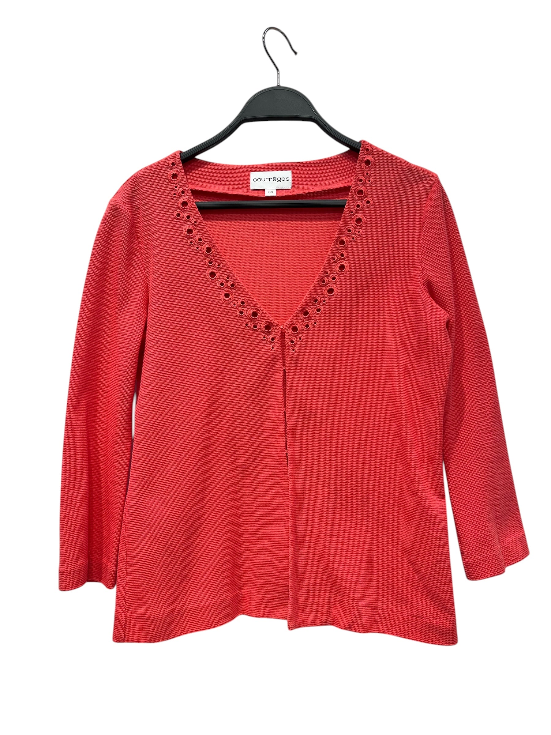 Courreges/Cardigan/38/Cotton/PNK/ view 1