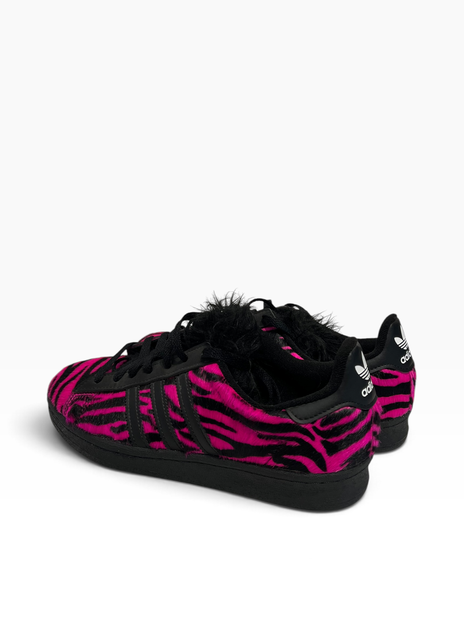 JEREMY SCOTT/adidas/Low-Sneakers/US 9/Animal Pattern/Fake Fur/PNK/BONES FUR LEOPARD/ ZEBRA CAMPU view 2