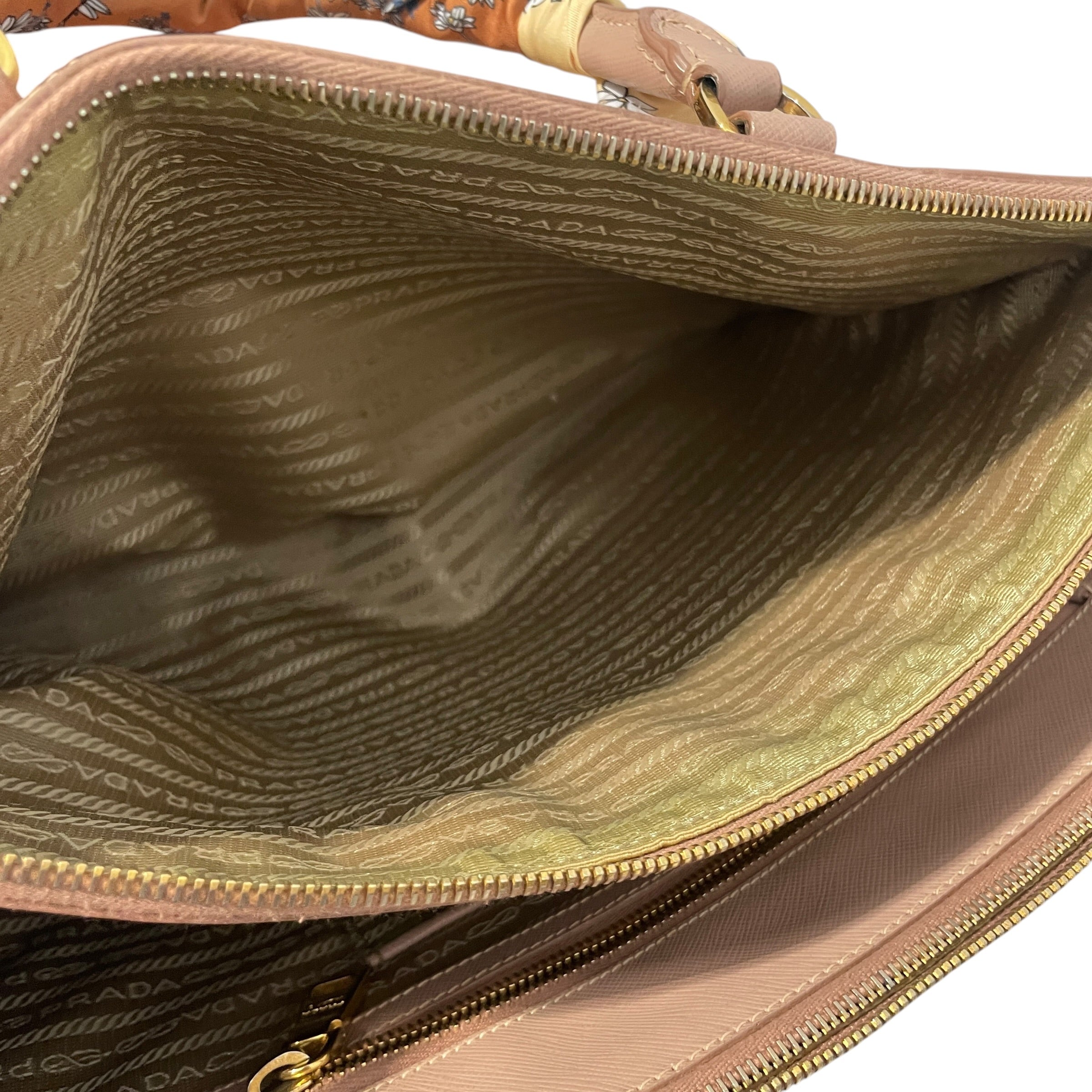 PRADA/Tote Bag/Leather/PNK/Large Galleria Saffiano Tote view 7