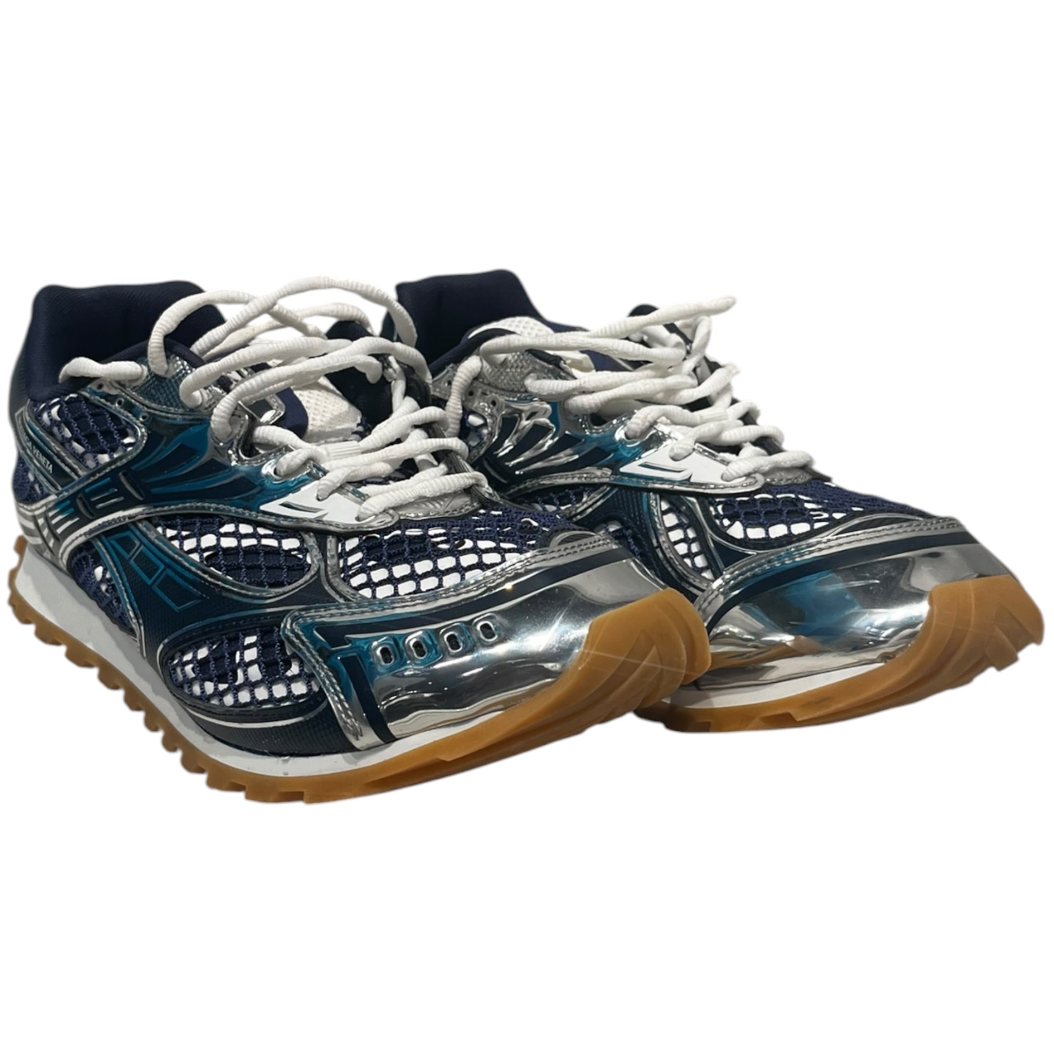 BOTTEGA VENETA/Low-Sneakers/EU 43/BLU/Abyss/Silver Orbit view 1