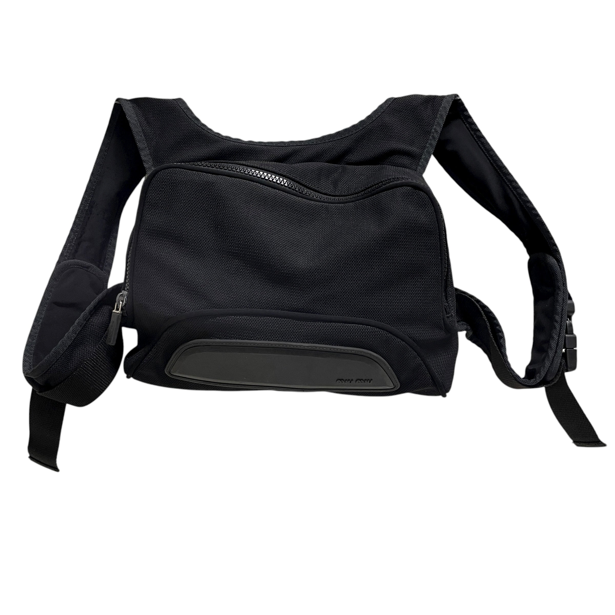 MIU MIU/Backpack/Cotton/BLK/BACKPACK VEST view 1