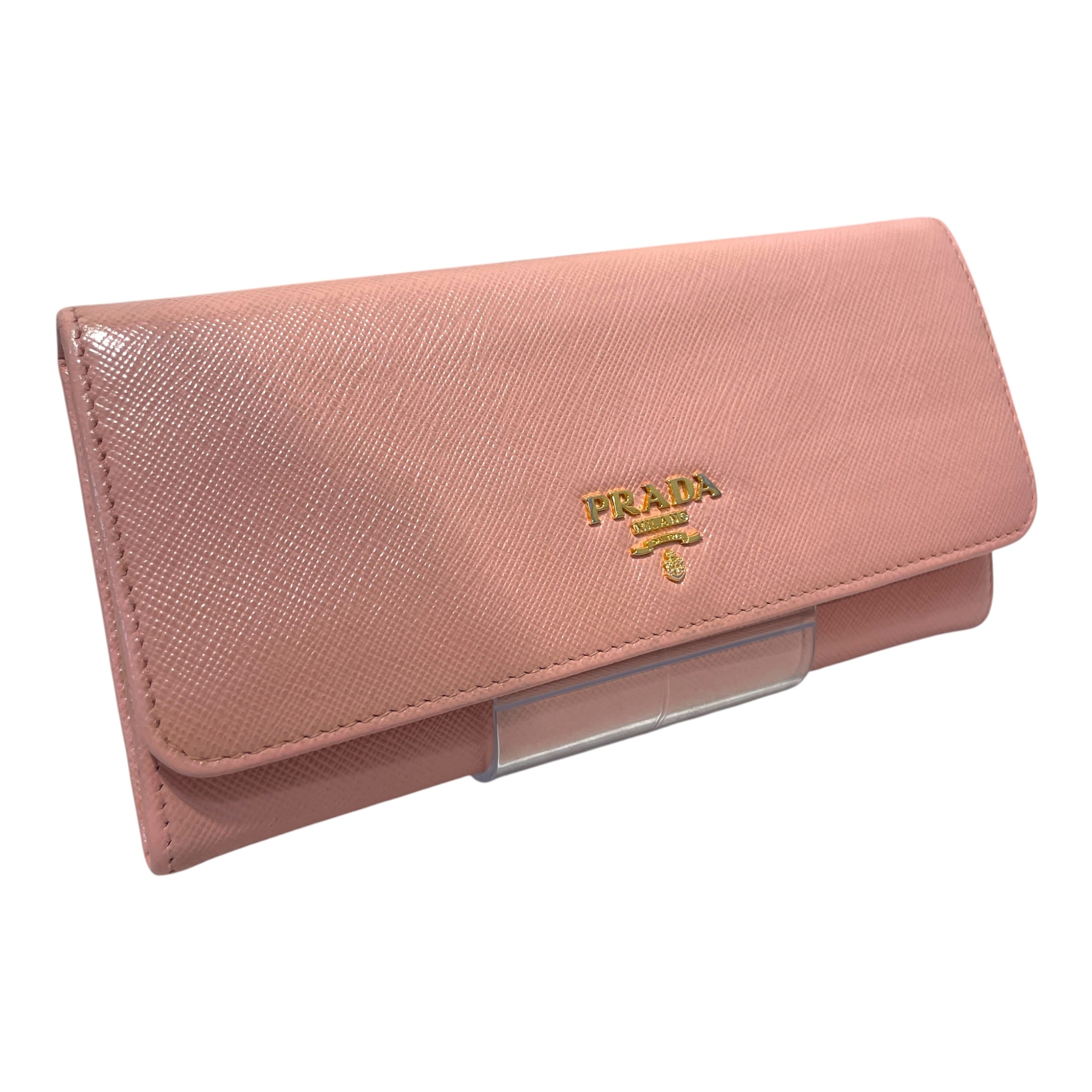 PRADA/Long Wallet/Leather/PNK/L's/Saffiano view 1