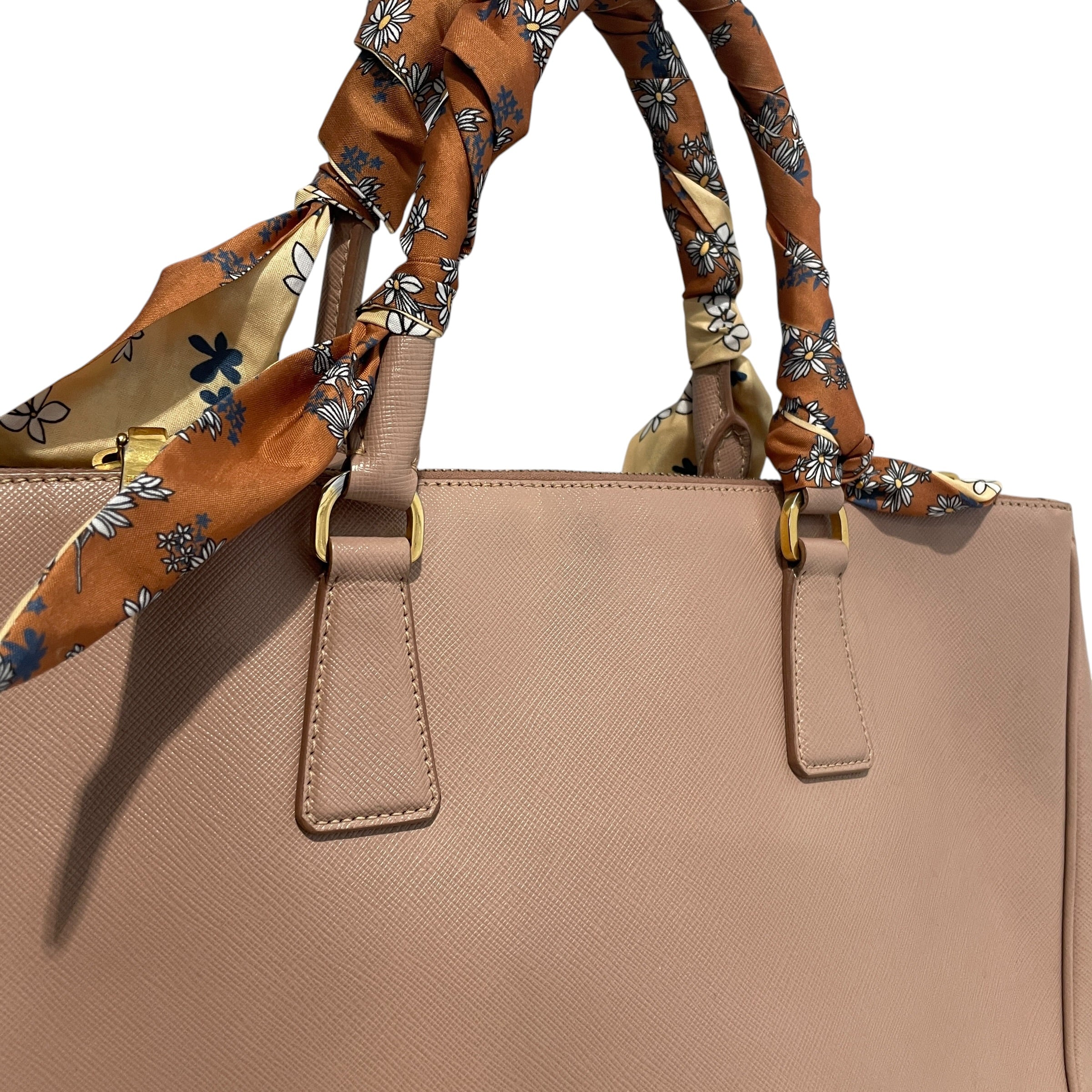 PRADA/Tote Bag/Leather/PNK/Large Galleria Saffiano Tote view 4