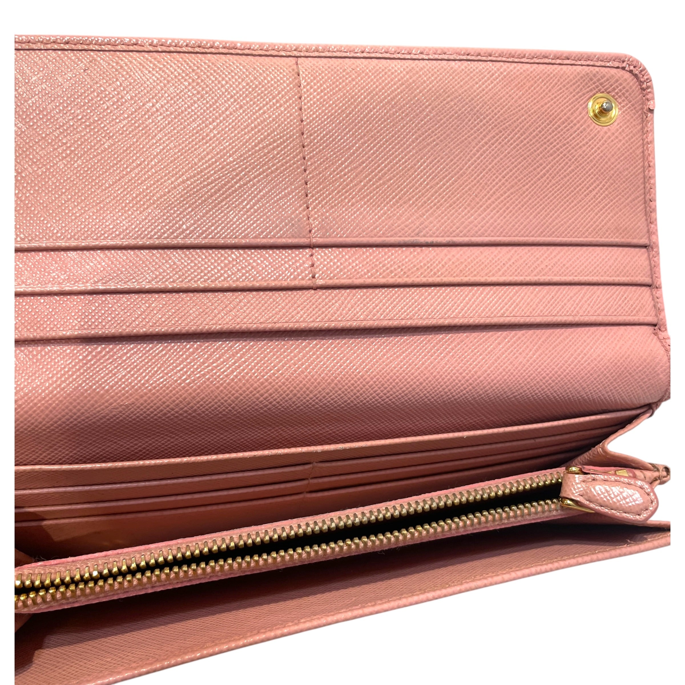 PRADA/Long Wallet/Leather/PNK/L's/Saffiano view 3