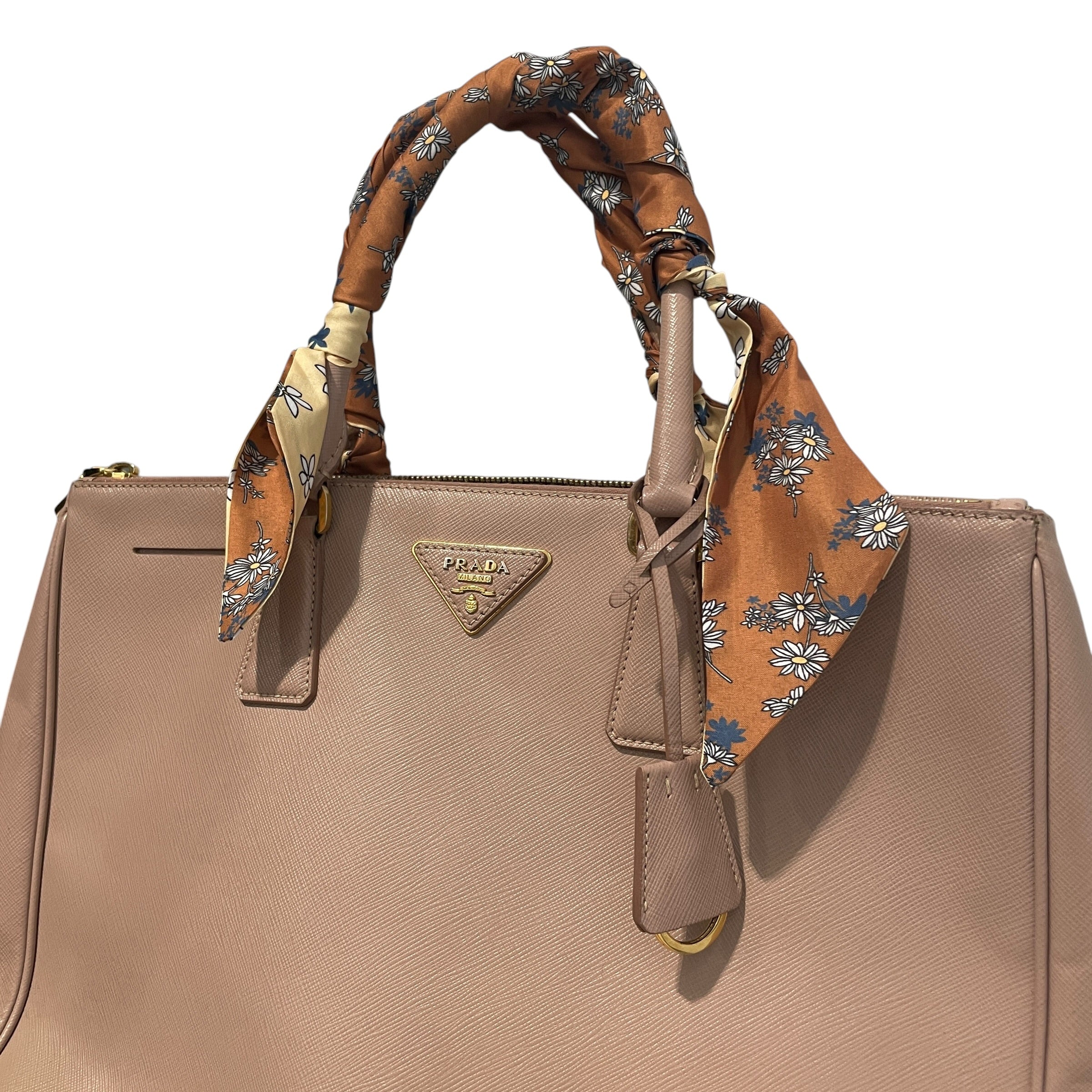 PRADA/Tote Bag/Leather/PNK/Large Galleria Saffiano Tote view 3