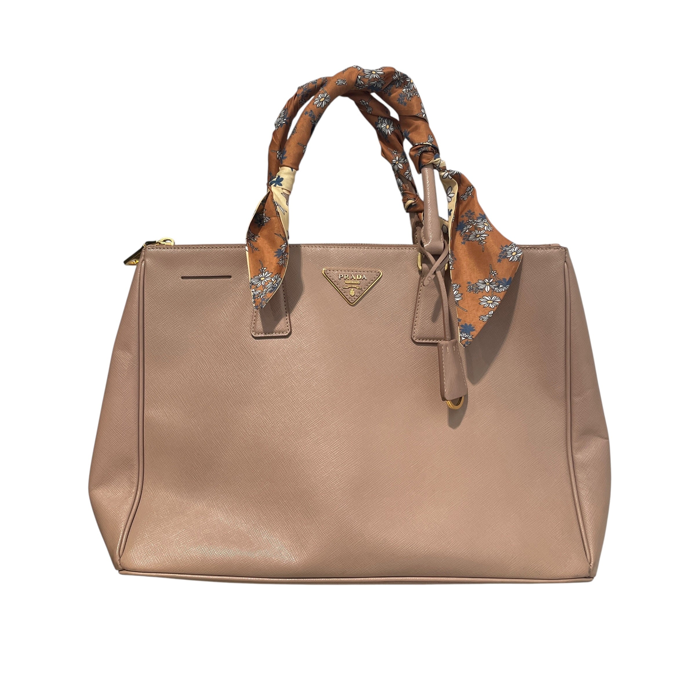 PRADA/Tote Bag/Leather/PNK/Large Galleria Saffiano Tote view 1