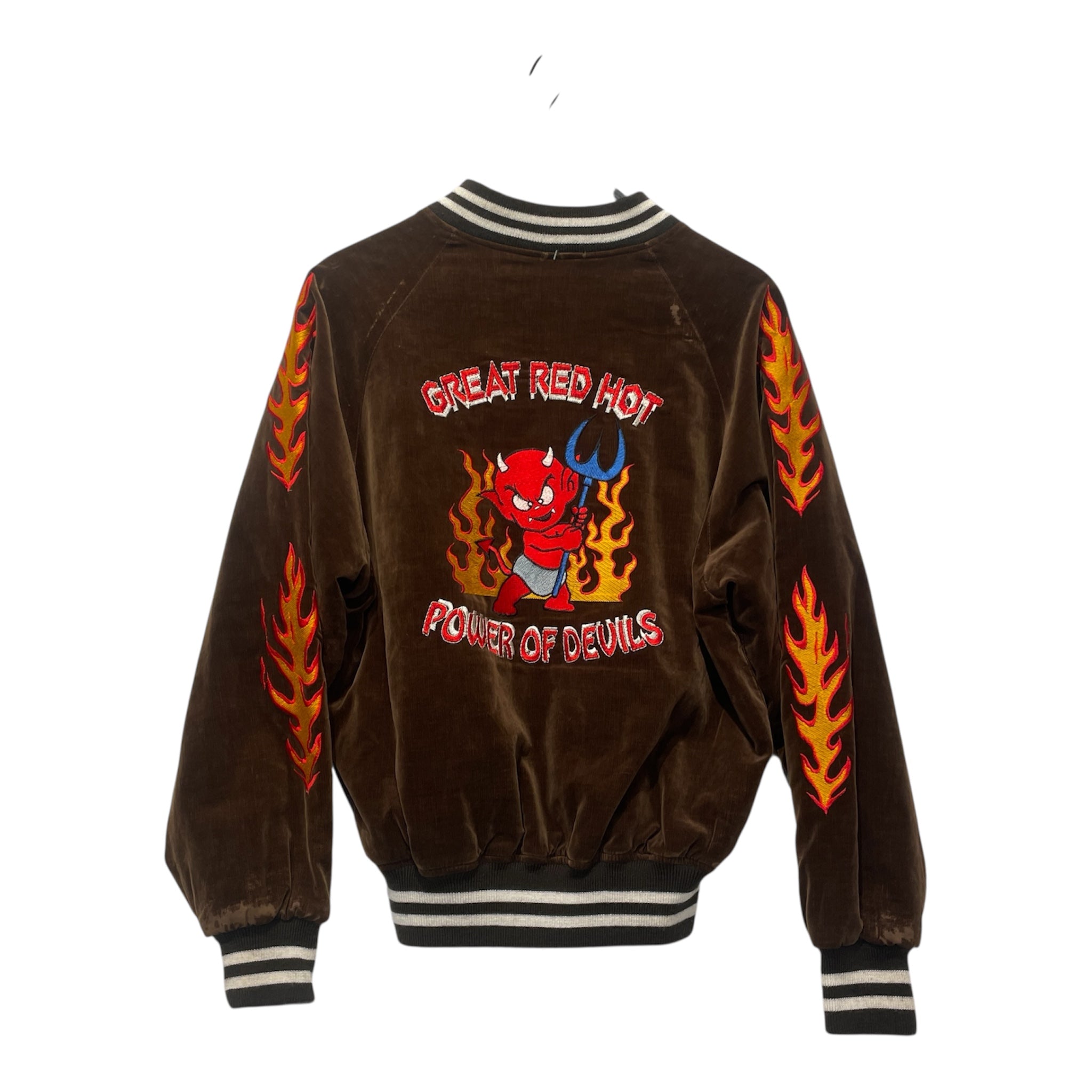 Toyo Enterprise/Jacket/M/Velour/BRW/Graphic/GREAT RED HOT DEVIL view 2