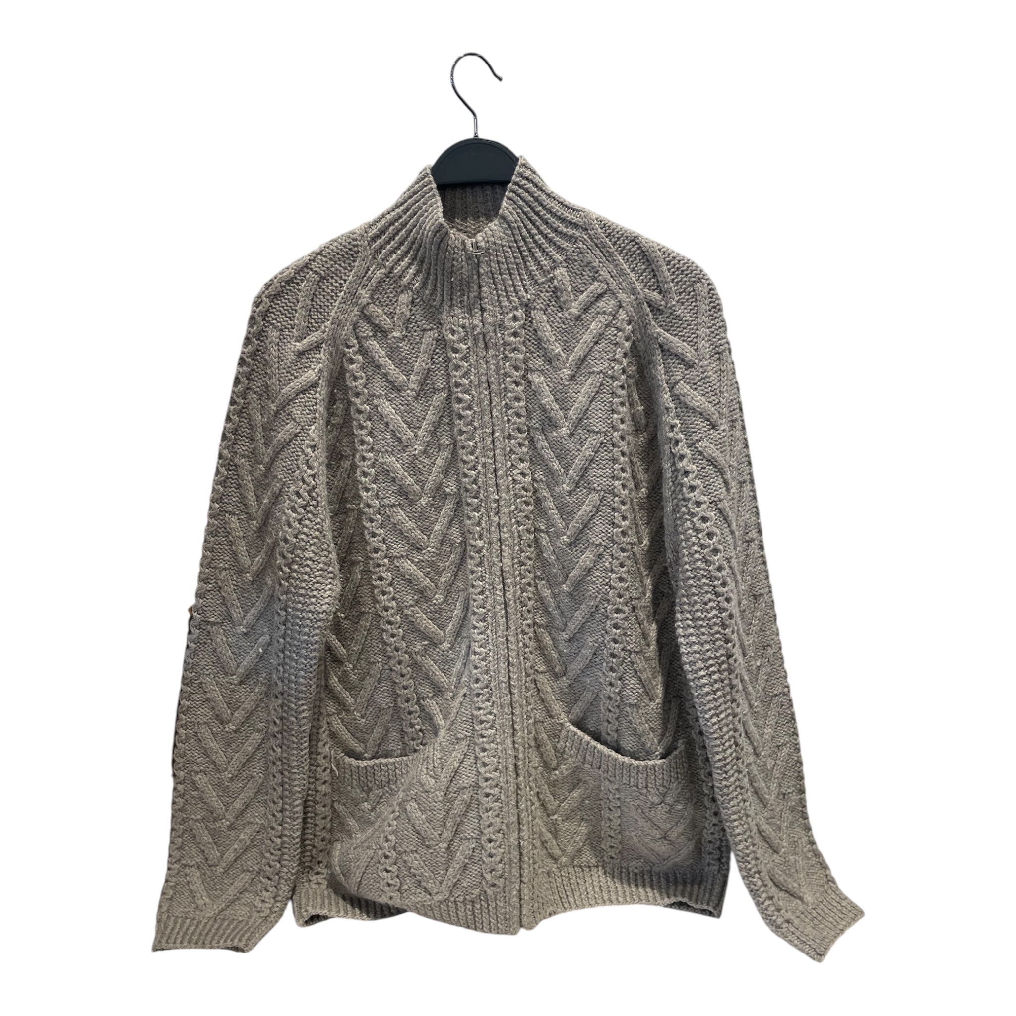 RRL/Jacket/L/Wool/KHK/RRL Cable Knit Zipper Sweater view 1