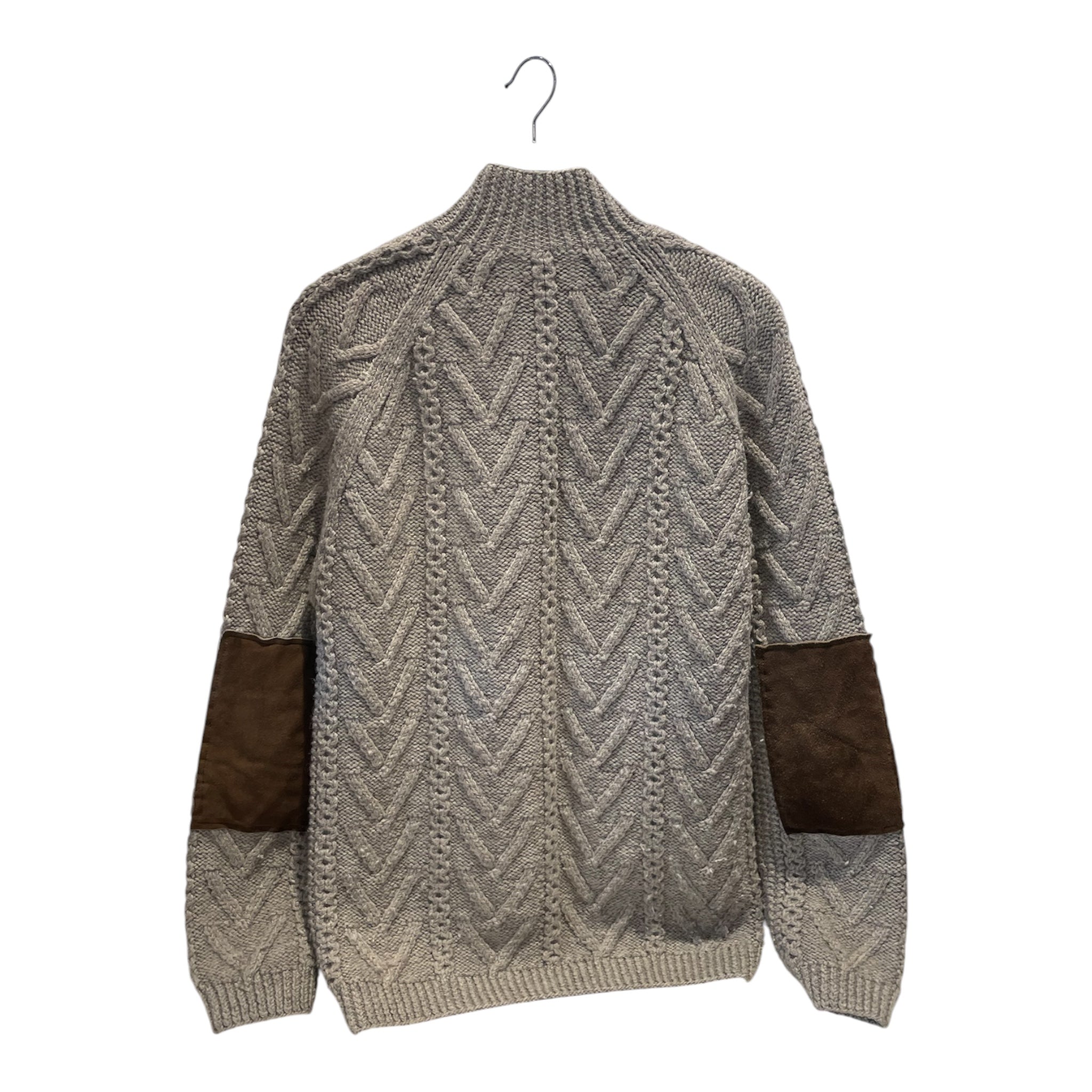 RRL/Jacket/L/Wool/KHK/RRL Cable Knit Zipper Sweater view 2