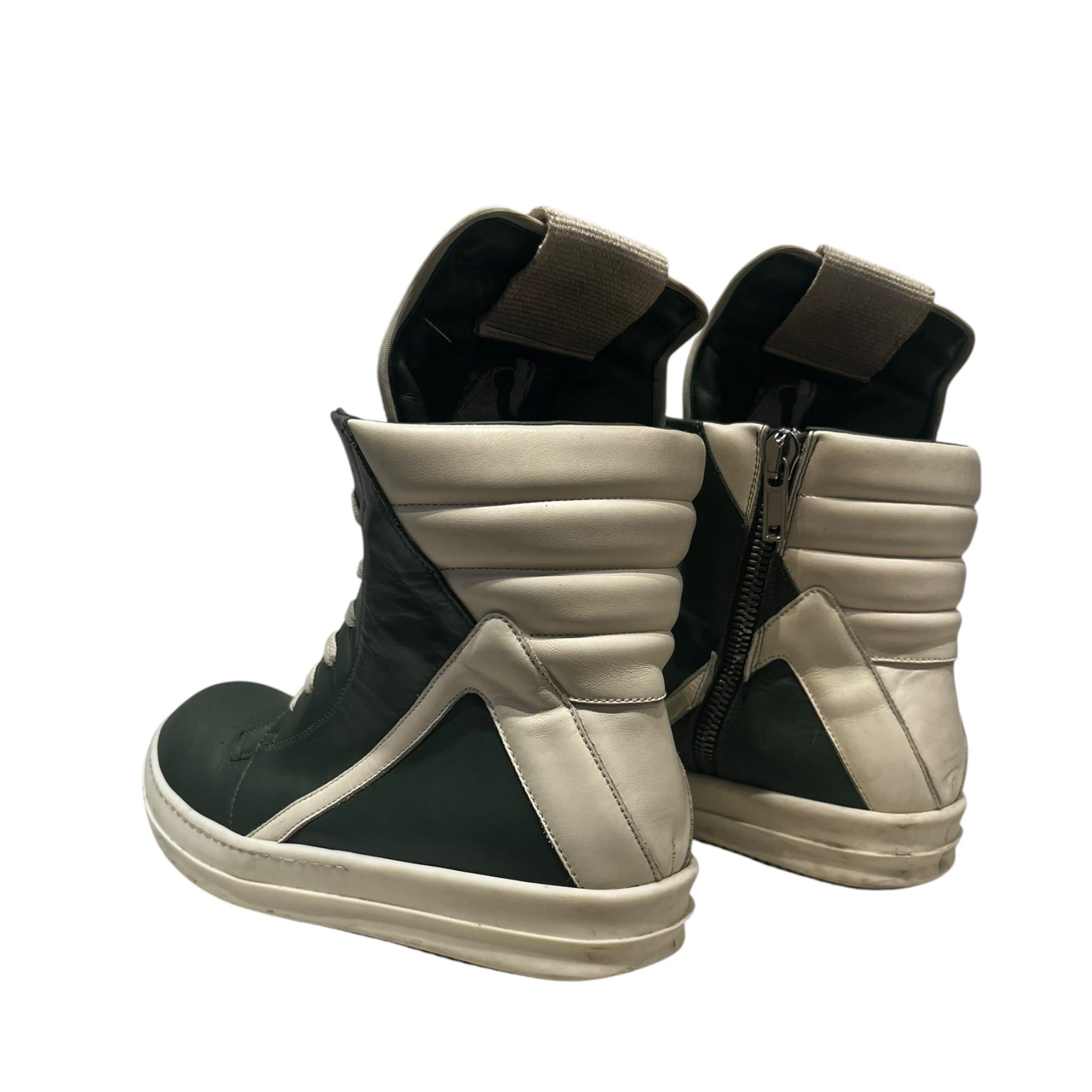 Rick Owens/Hi-Sneakers/EU 41/Leather/GRN/Moss Geobaskets view 2
