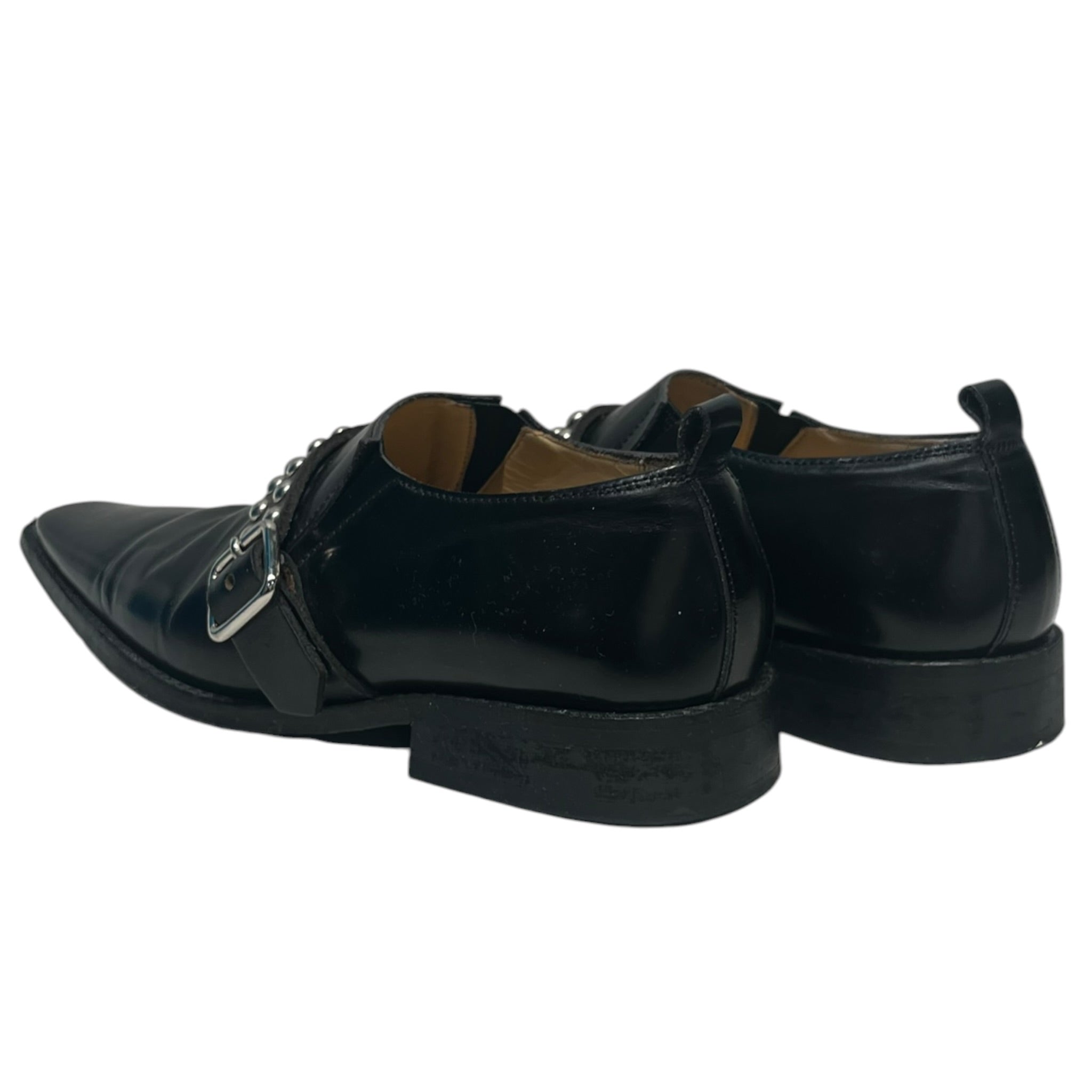 COMME des GARCONS/Dress Shoes/US 5/Leather/BLK/Studs/Buckle view 2
