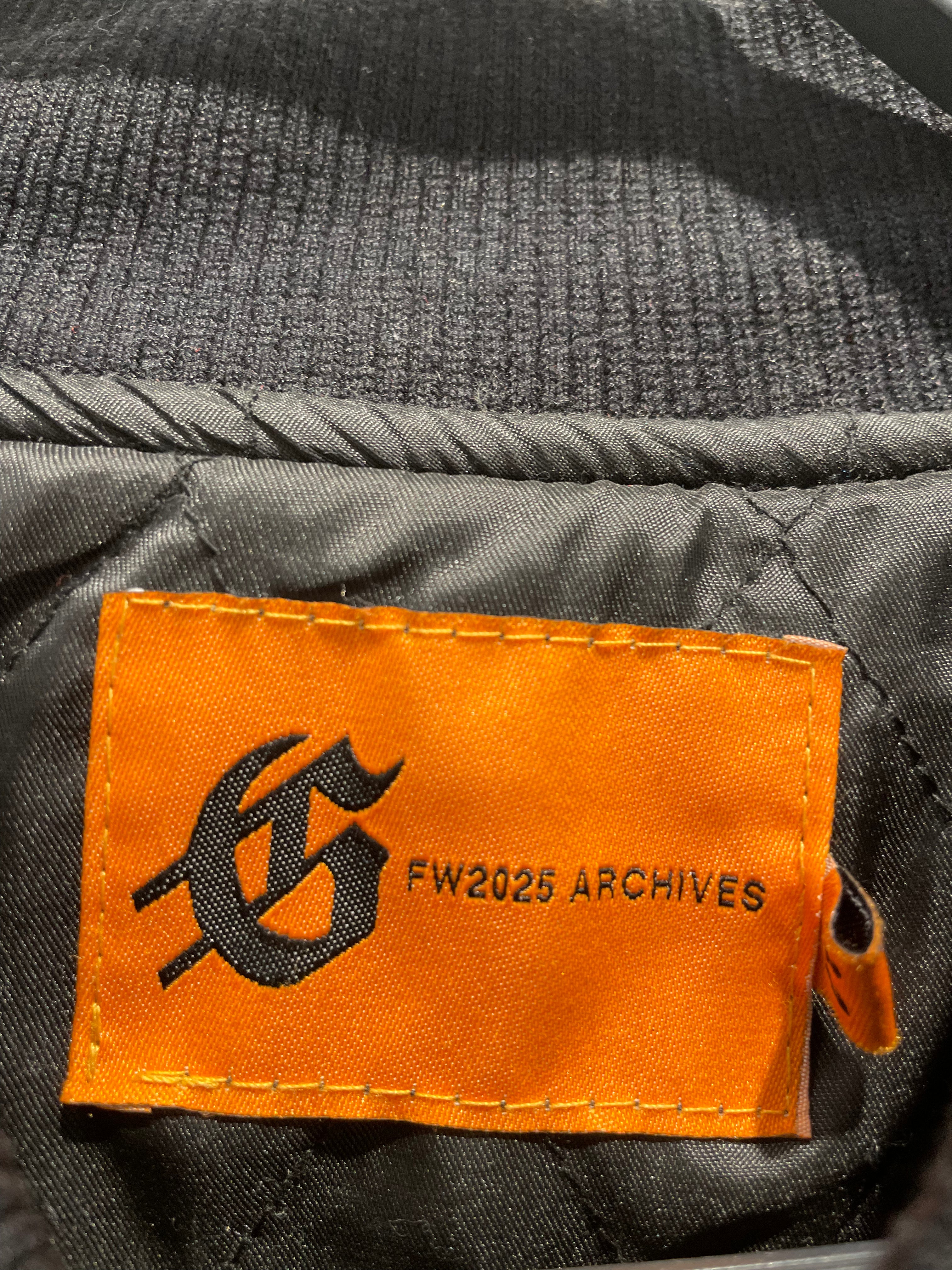 GODSPEED NEW YORK/Baseball Jkt/M/Polyester/BLK/Graphic/FW2025 ESTMMXIII Varsity view 4