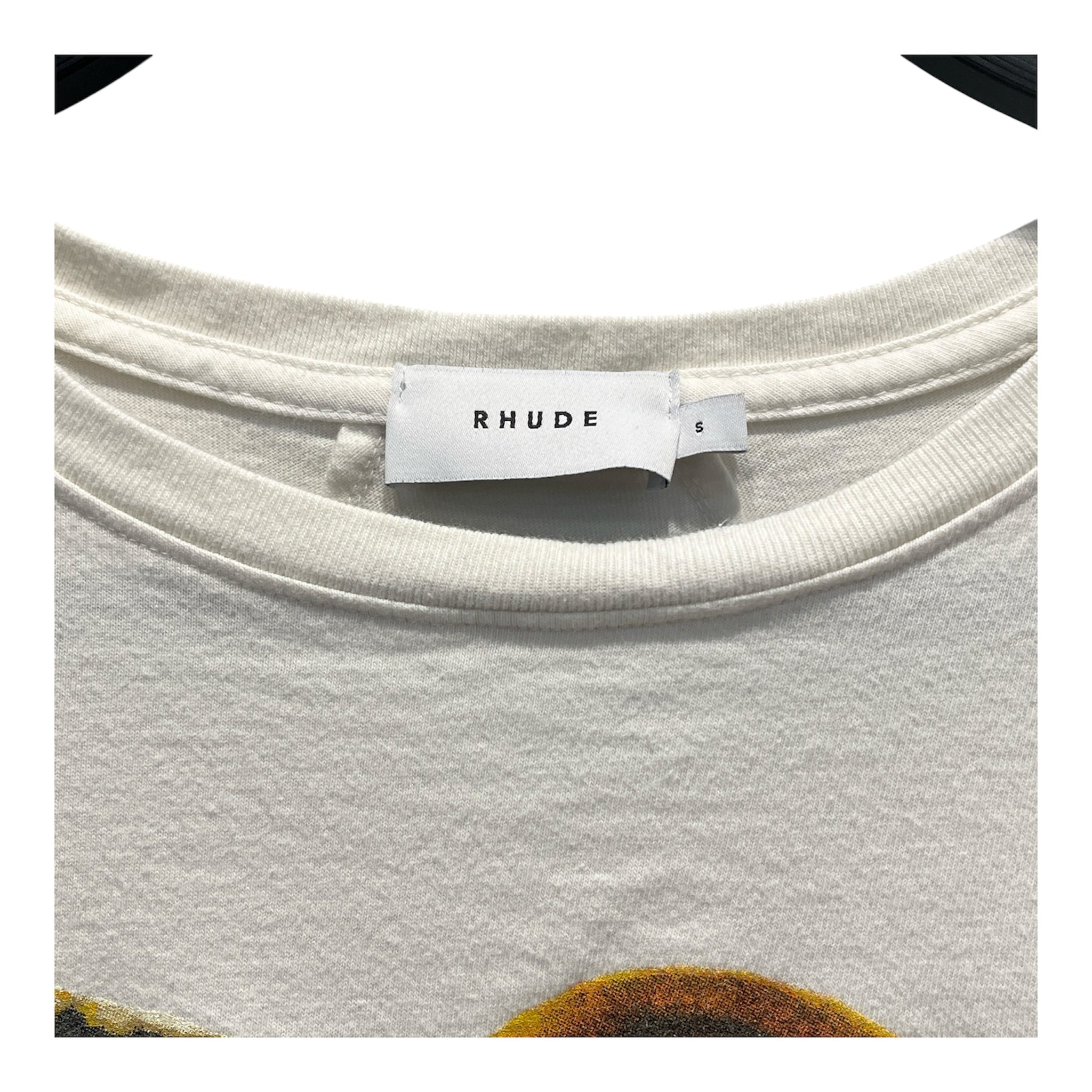 RHUDE/T-Shirt/S/Cotton/WHT/Graphic/TIGER GRAPHIC view 3