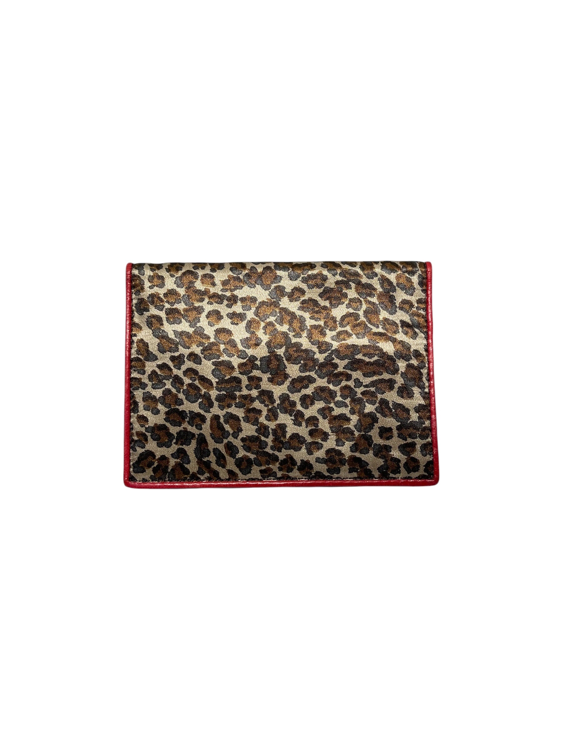 BOTTEGA VENETA/Bifold Wallet/Animal Pattern/Leather/MLT/leopard print wallet view 1