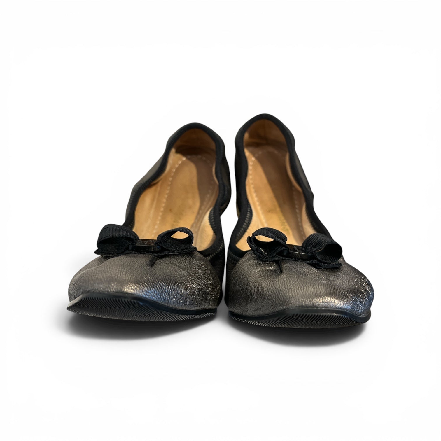 Salvatore Ferragamo/Flat Shoes/US 6.5/Leather/SLV/FERRAGAMO BOW FLATS view 1