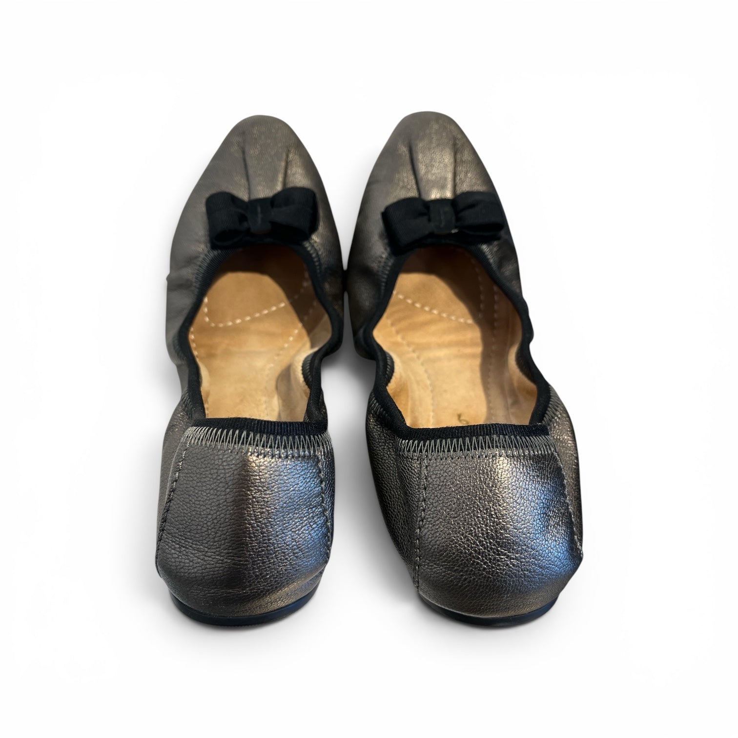 Salvatore Ferragamo/Flat Shoes/US 6.5/Leather/SLV/FERRAGAMO BOW FLATS view 2