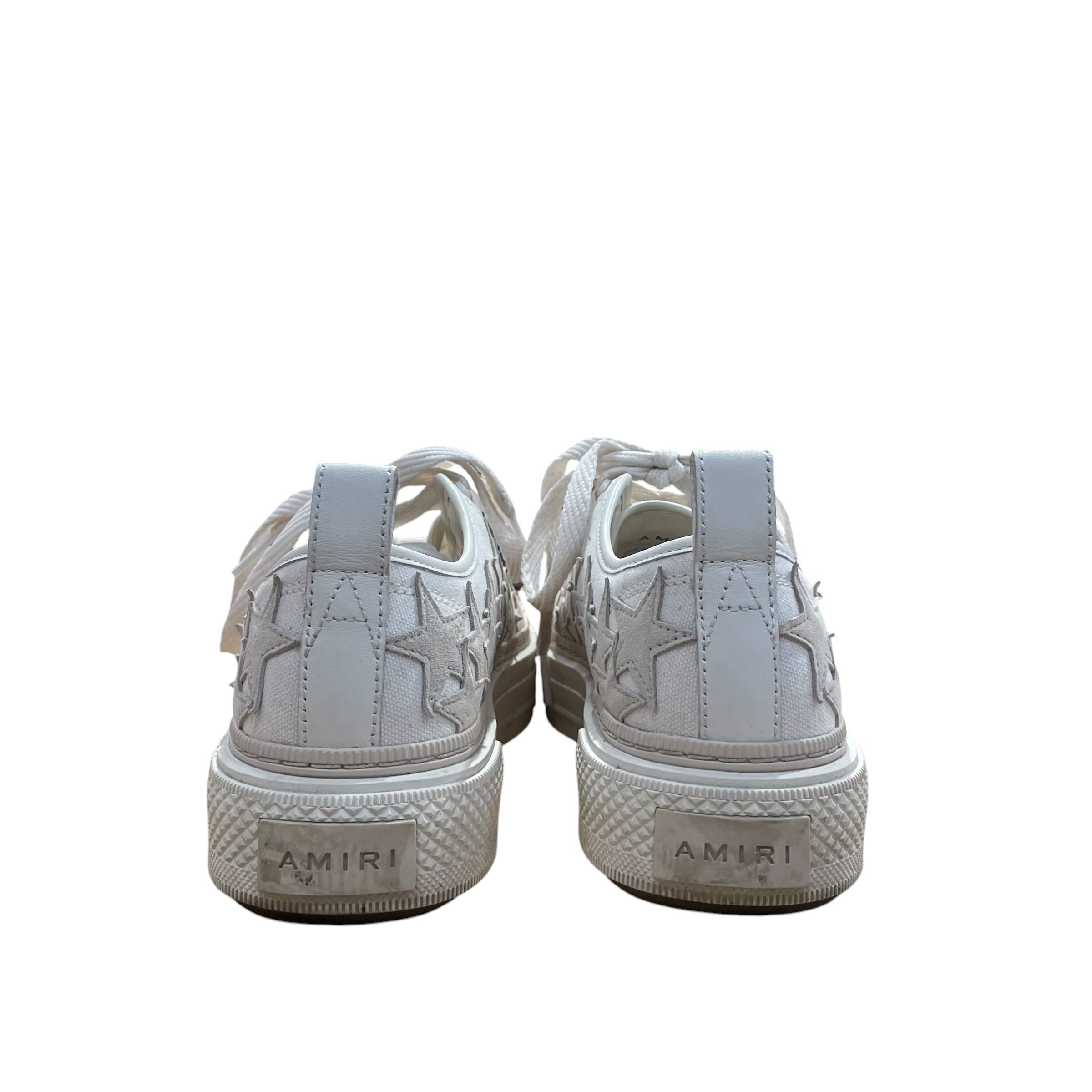 AMIRI/Low-Sneakers/EU 38/Cotton/WHT/LEATHER STARS view 4