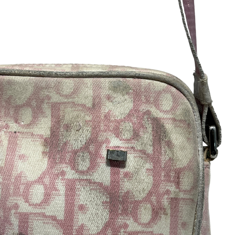 Christian Dior/Cross Body Bag/Monogram/Cotton/PNK/