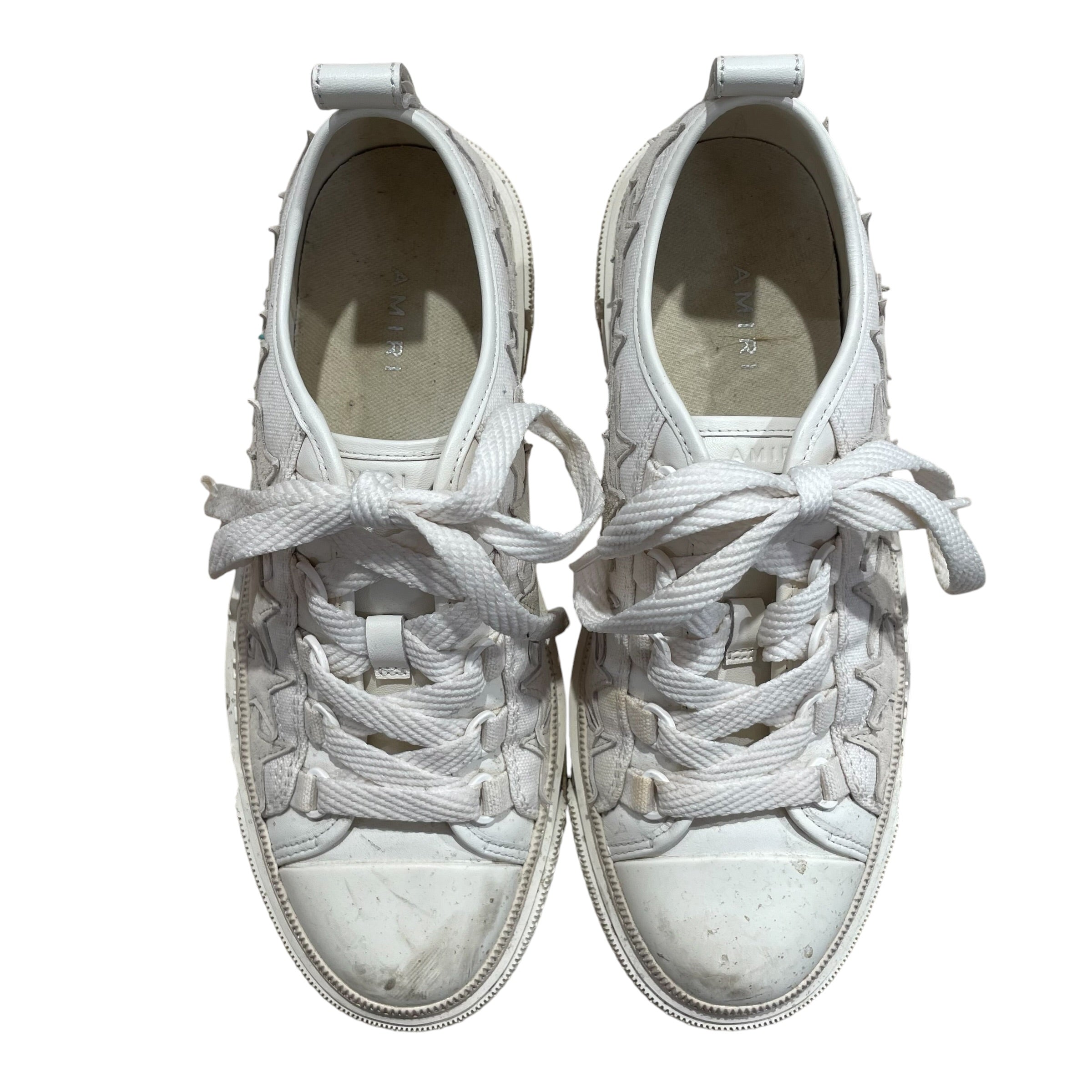 AMIRI/Low-Sneakers/EU 38/Cotton/WHT/LEATHER STARS view 5