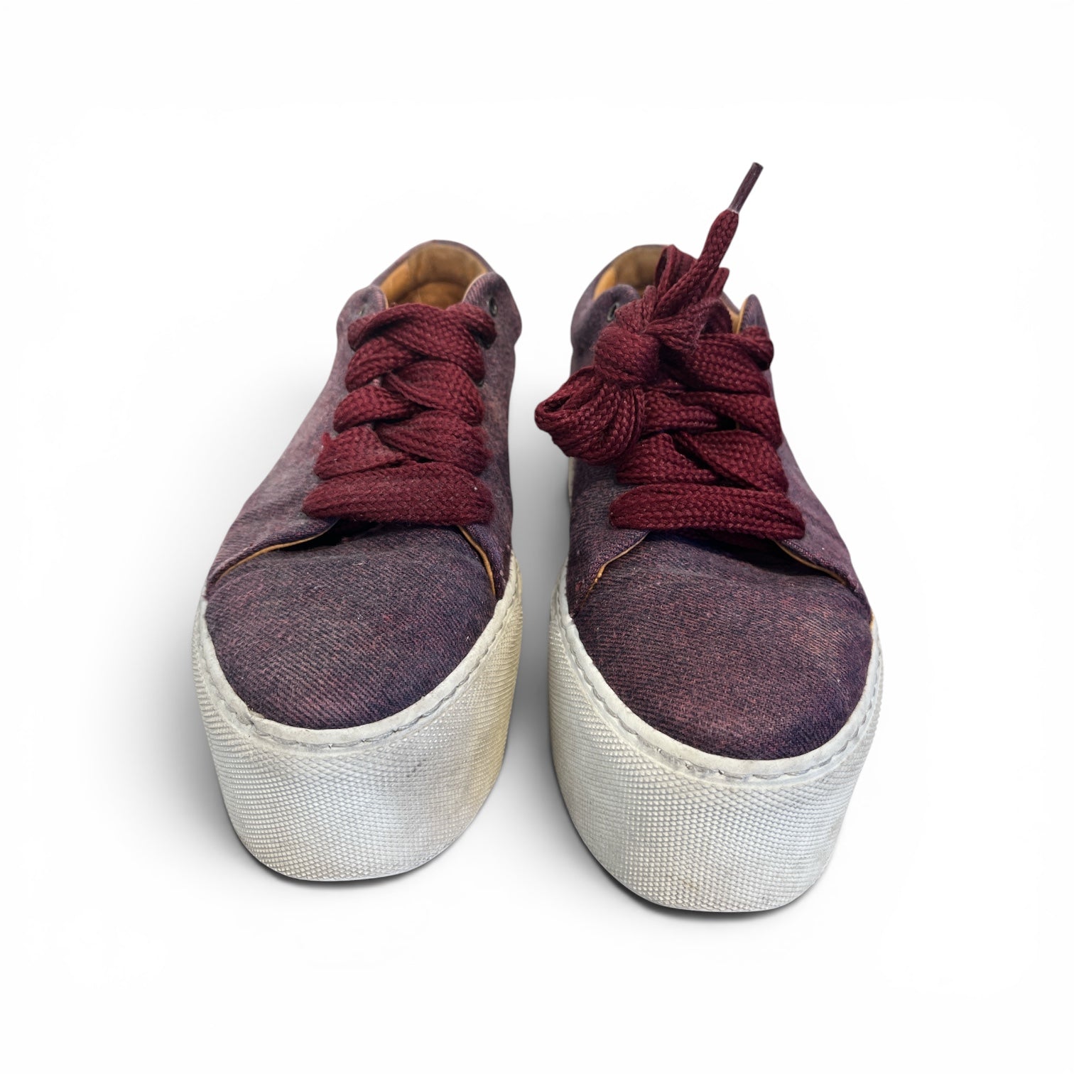 Acne Studios/Low-Sneakers/EU 36/Cotton/BRD/PLATFORM FAT LACES view 1