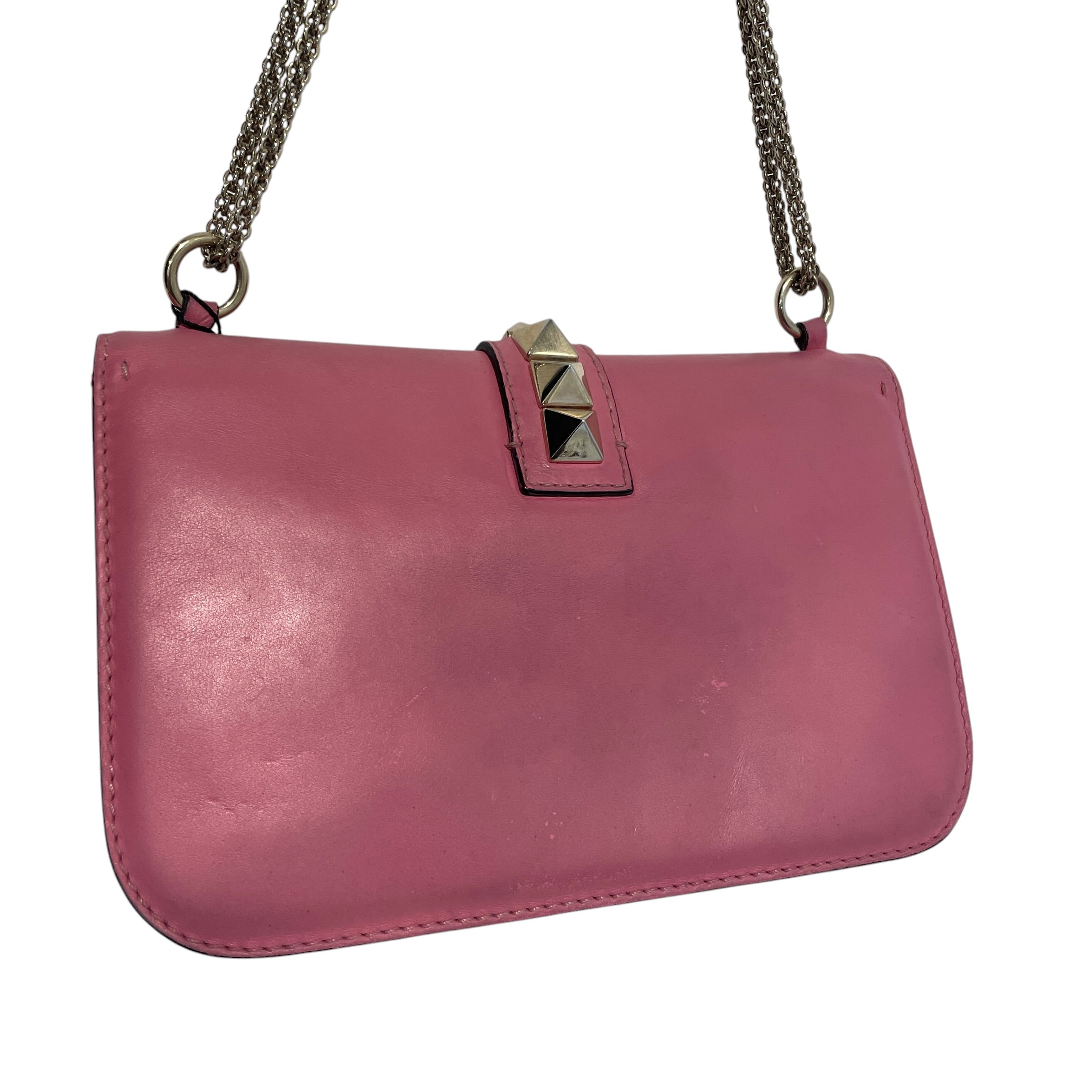 VALENTINO/Cross Body Bag/Leather/PNK/Glam Lock RockStud Bag view 4