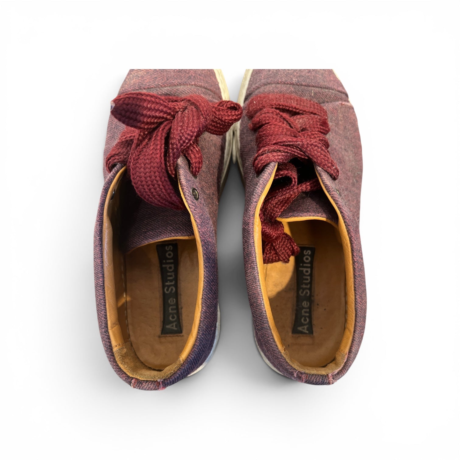 Acne Studios/Low-Sneakers/EU 36/Cotton/BRD/PLATFORM FAT LACES view 3