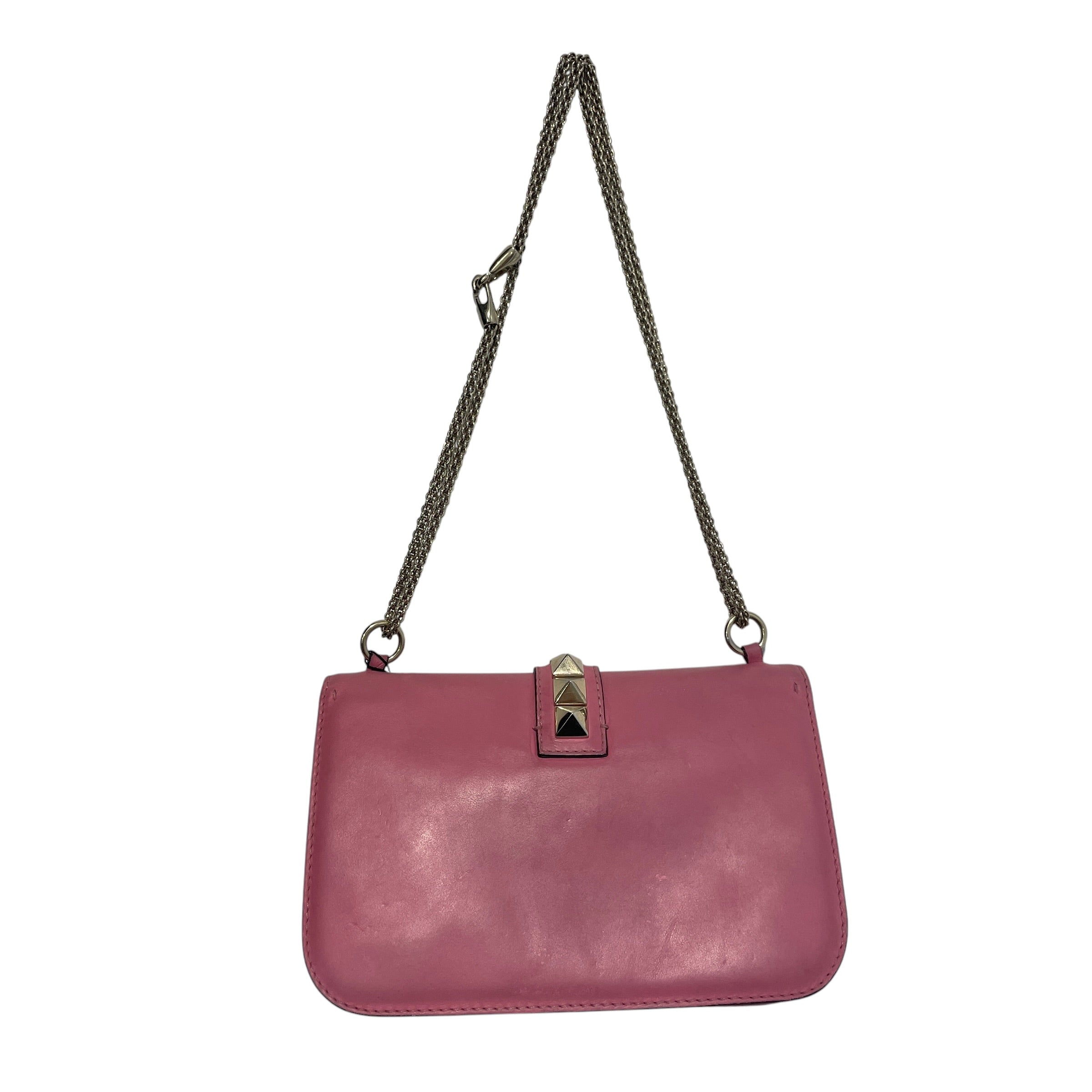 VALENTINO/Cross Body Bag/Leather/PNK/Glam Lock RockStud Bag view 2