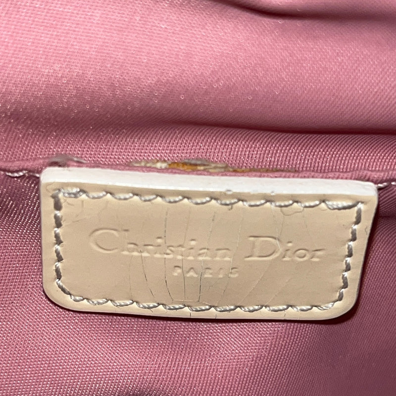 Christian Dior/Cross Body Bag/Monogram/Cotton/PNK/