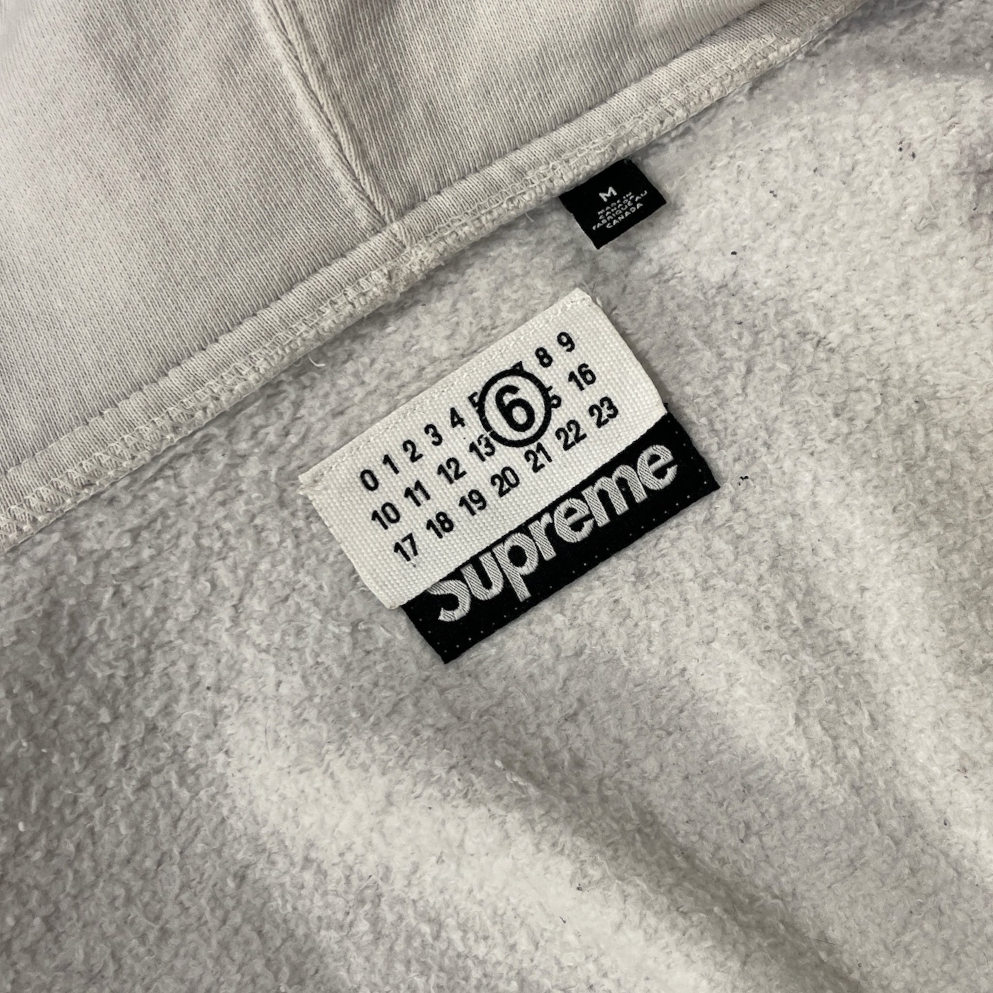 Supreme/Zip Up Hoodie/M/Cotton/WHT/SUPREMExMM6 BOX LOGO view 3
